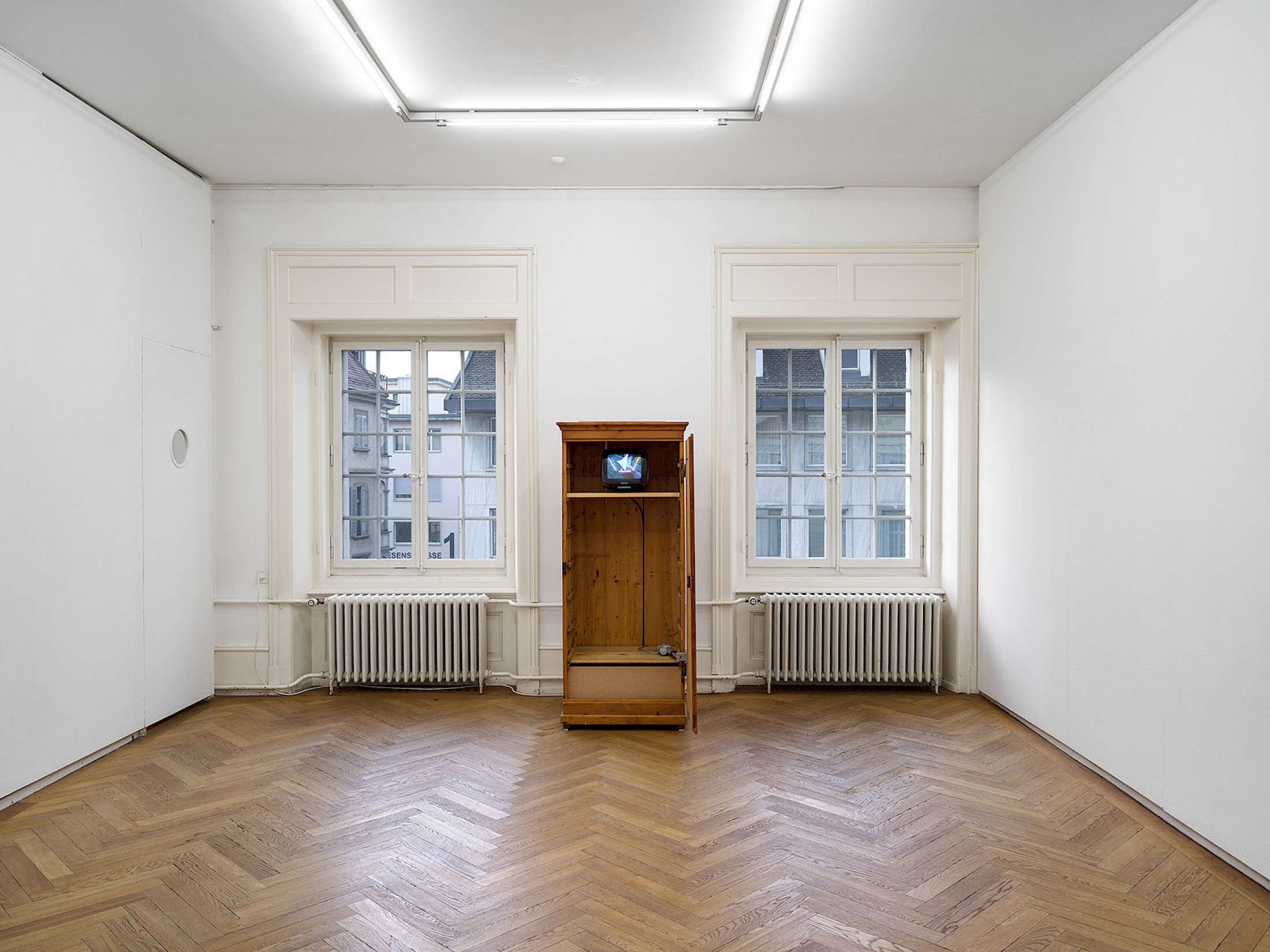 Exhibition View Solo Show alfatih «Time Leaks ; view on The Secret to Tax Evasion, and Other Life Wisdoms, 2026» at Kunsthaus Langenthal, Langenthal, 2026 / Photo: Cedric Mussano / Courtesy:  the artist and Kunsthaus Langenthal