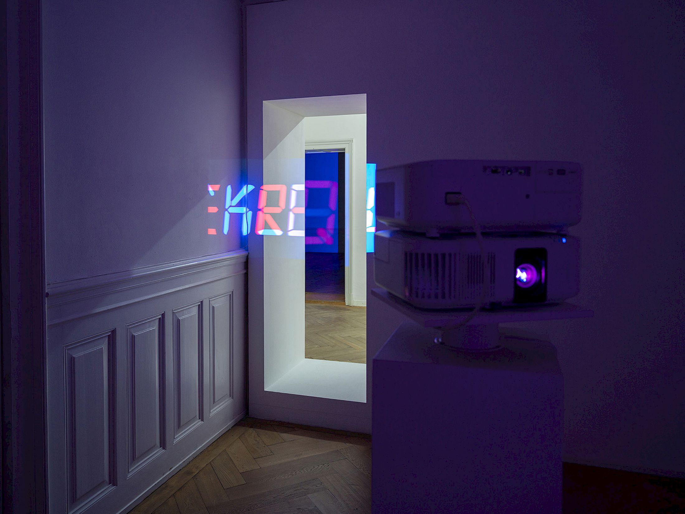 Exhibition View Solo Show alfatih «Time Leaks ; view on Zero-Sum Game, 2026» at Kunsthaus Langenthal, Langenthal, 2026 / Photo: Cedric Mussano / Courtesy:  the artist and Kunsthaus Langenthal