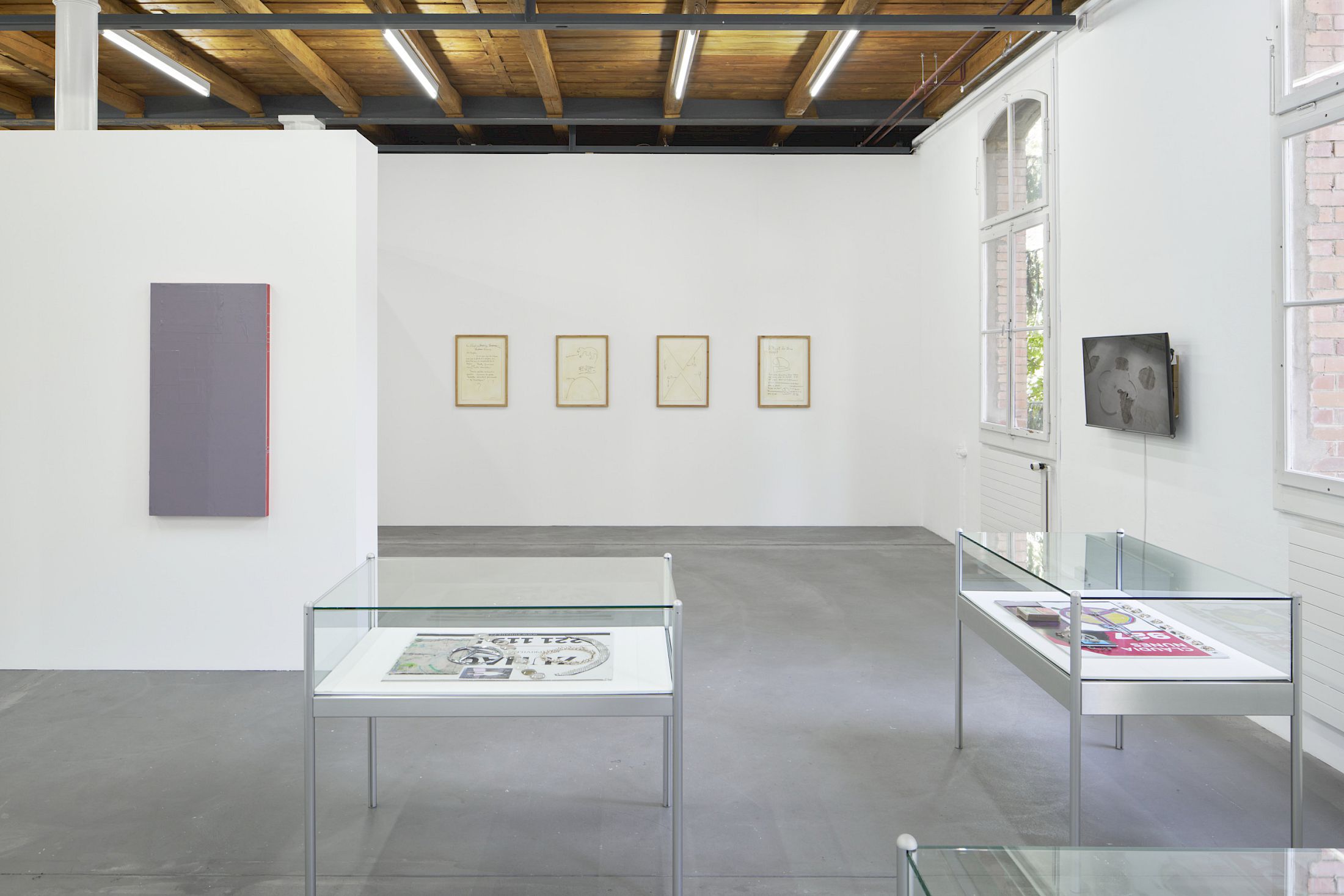 Exhibition View Group Show «Art & Alienation», at Kunsthalle Friart Fribourg, Fribourg, 2025 / Photo: Guillaume Python / Courtesy: the artists and Kunsthalle Friart Fribourg