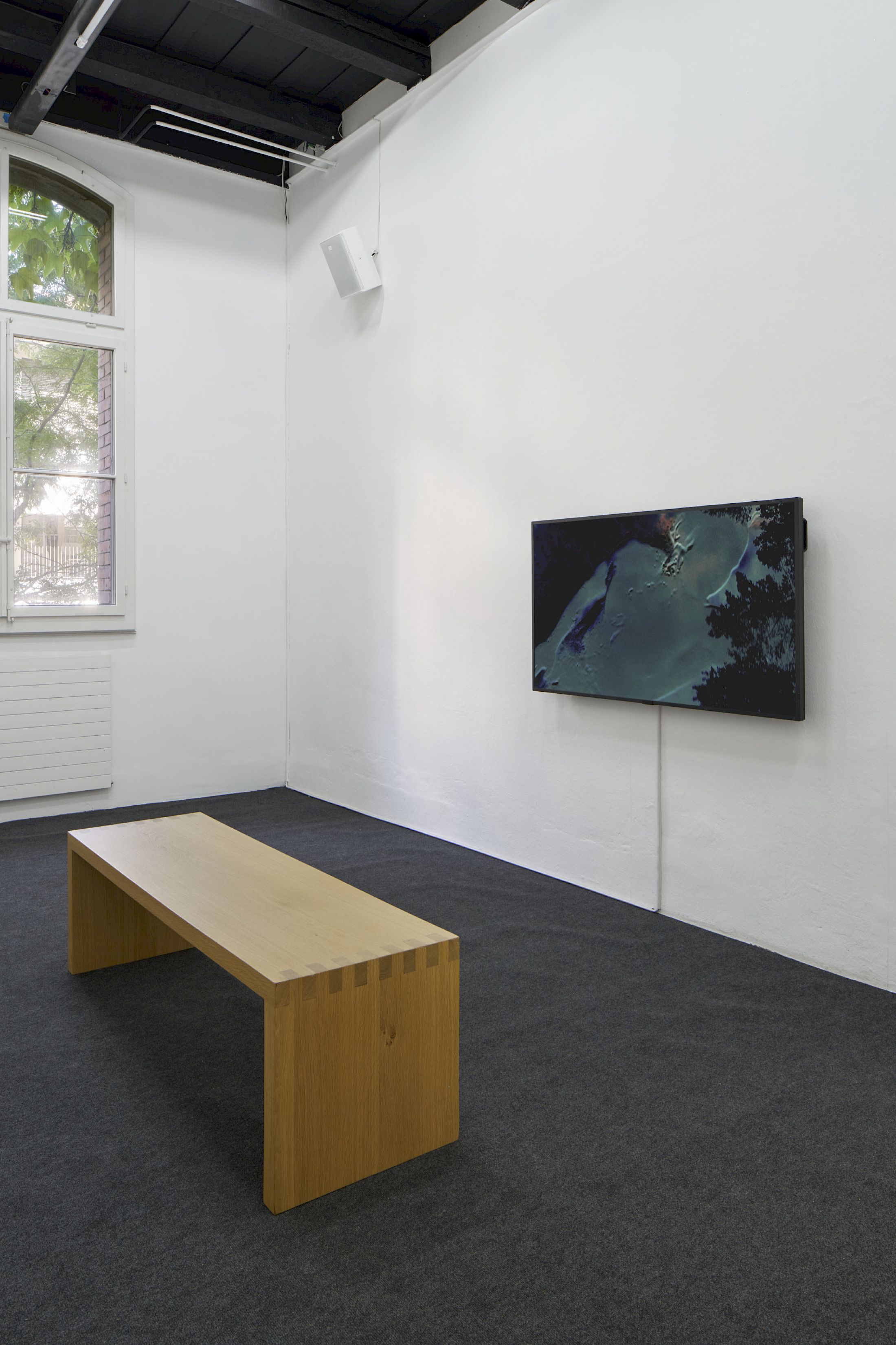 Exhibition View Group Show «Art & Alienation; view on Richard Sides, If you never take it seriously you never get hurt, 2025», at Kunsthalle Friart Fribourg, Fribourg, 2025 / Photo: Guillaume Python / Courtesy: the artist and Carlos/Ishikawa, London