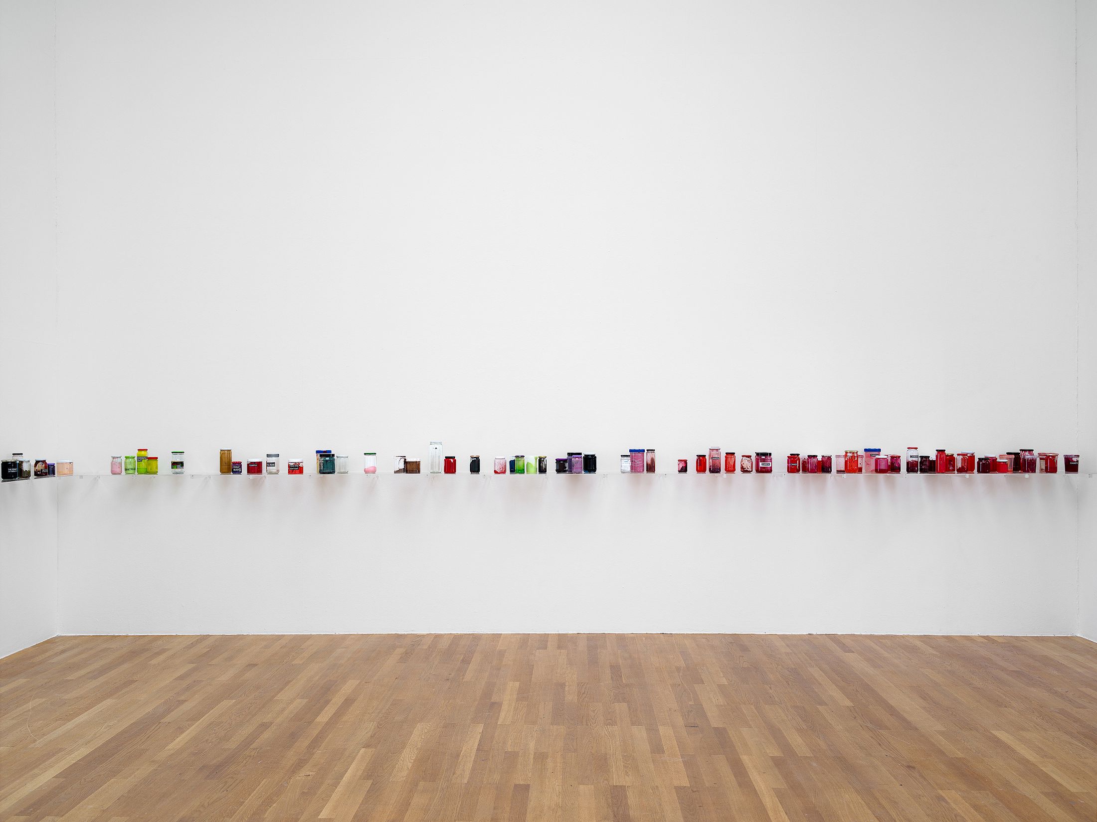 Exhibition View Solo Show Camilla Wills «The path ; view on Paint and unused titles (Detail), 2025» at Kunsthalle Winterthur, Winterthur, 2025 / Photo: Cedric Mussano / Courtesy: Kunsthalle Winterthur and Rietlanden Women’s Office