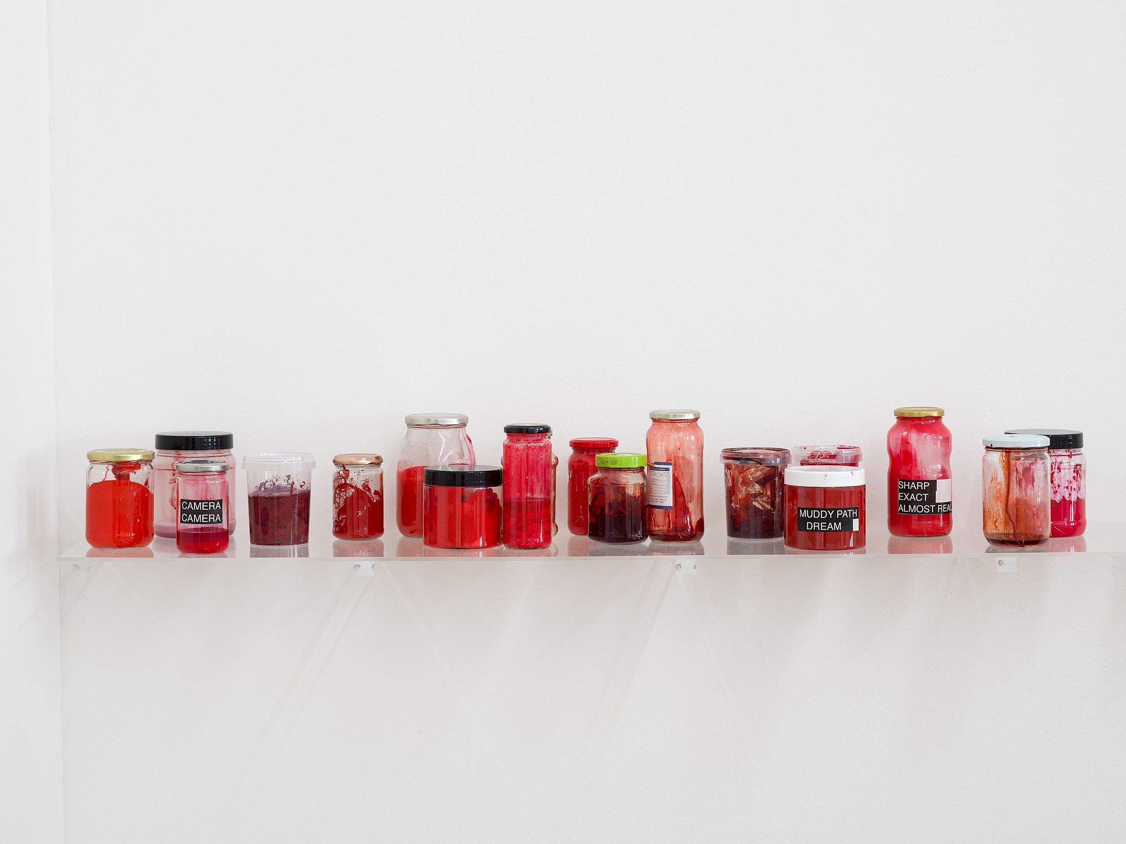 Exhibition View Solo Show Camilla Wills «The path ; view on Paint and unused titles (Detail), 2025» at Kunsthalle Winterthur, Winterthur, 2025 / Photo: Cedric Mussano / Courtesy: Kunsthalle Winterthur and Rietlanden Women’s Office