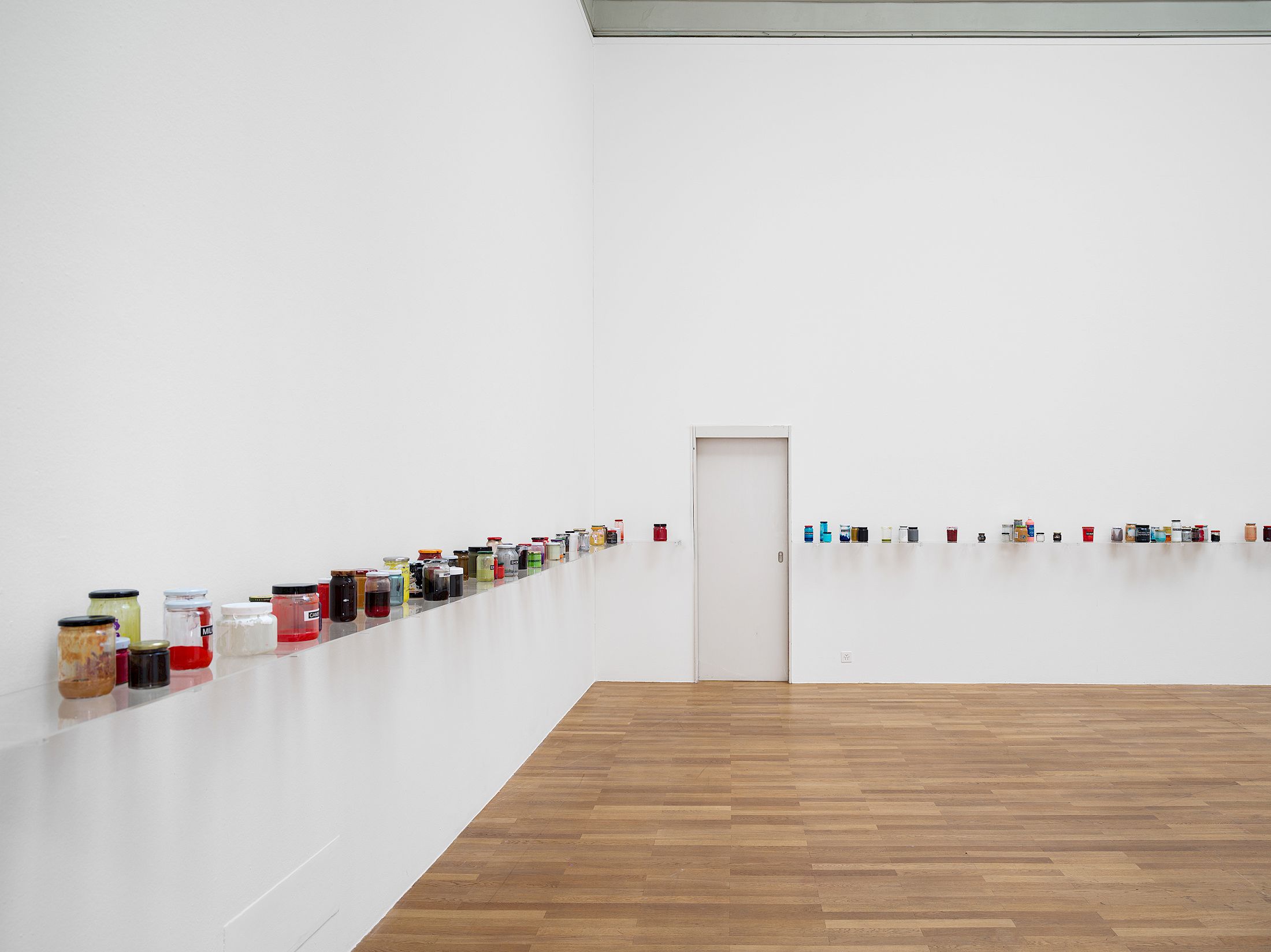 Exhibition View Solo Show Camilla Wills «The path ; view on Paint and unused titles (Detail), 2025» at Kunsthalle Winterthur, Winterthur, 2025 / Photo: Cedric Mussano / Courtesy: Kunsthalle Winterthur and Rietlanden Women’s Office