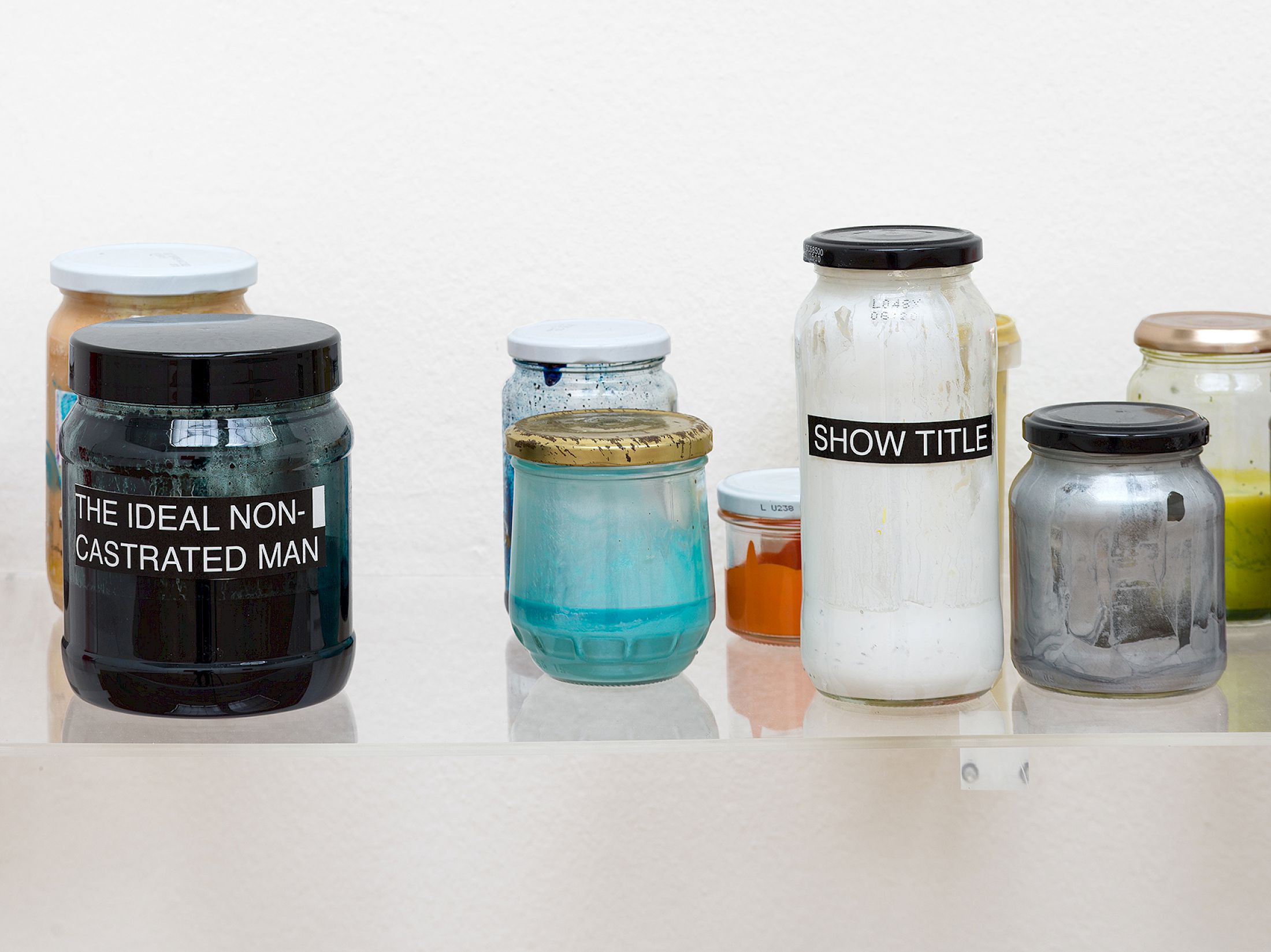 Exhibition View Solo Show Camilla Wills «The path ; view on Paint and unused titles (Detail), 2025» at Kunsthalle Winterthur, Winterthur, 2025 / Photo: Cedric Mussano / Courtesy: Kunsthalle Winterthur and Rietlanden Women’s Office