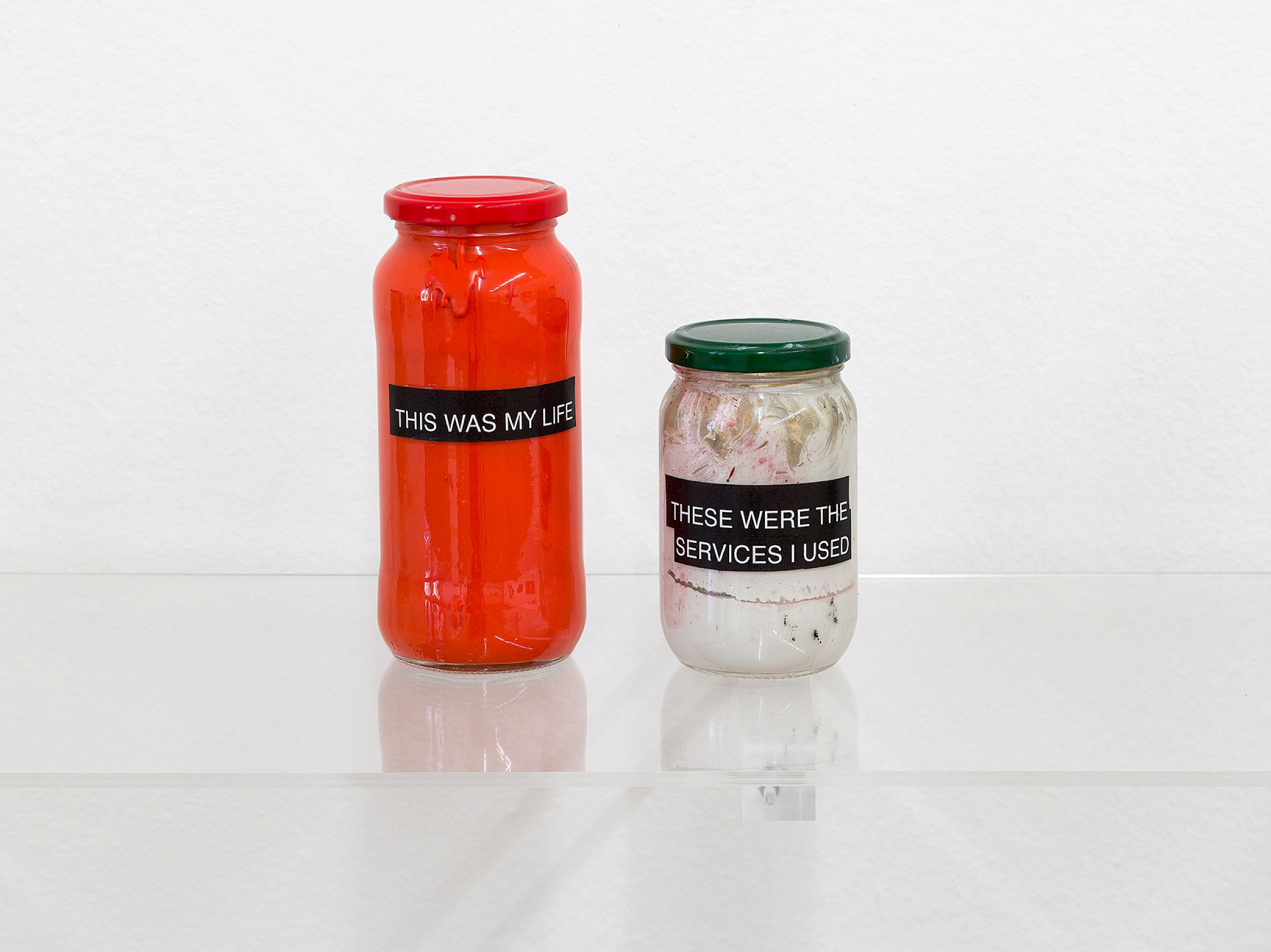 Exhibition View Solo Show Camilla Wills «The path ; view on Paint and unused titles (Detail), 2025» at Kunsthalle Winterthur, Winterthur, 2025 / Photo: Cedric Mussano / Courtesy: Kunsthalle Winterthur and Rietlanden Women’s Office