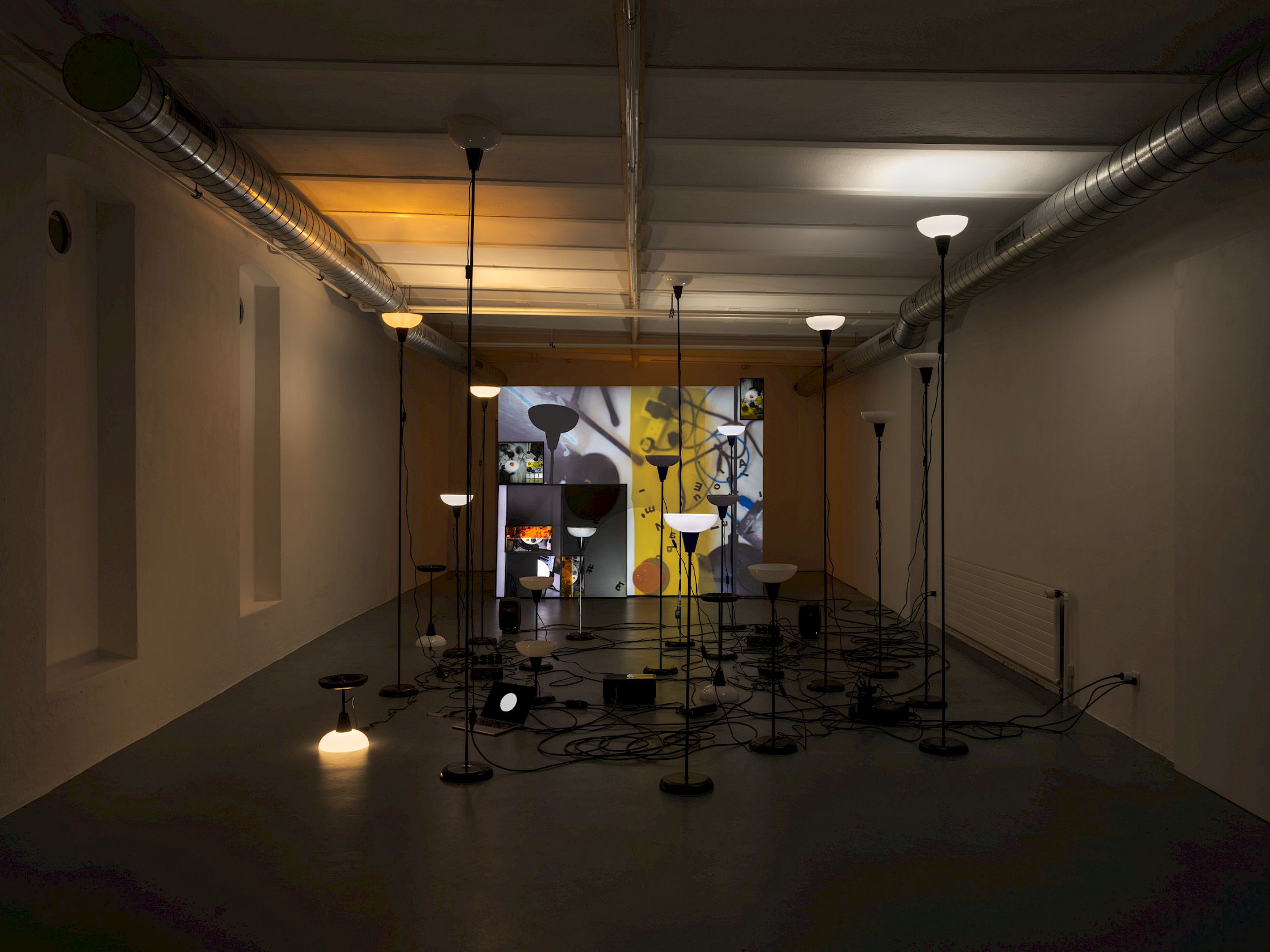 Exhibition View Solo Show Daria Blum «HOME SCREEN» at marytwo, Luzern, 2026 / Photo: Julian Blum / Courtesy: the artist and marytwo