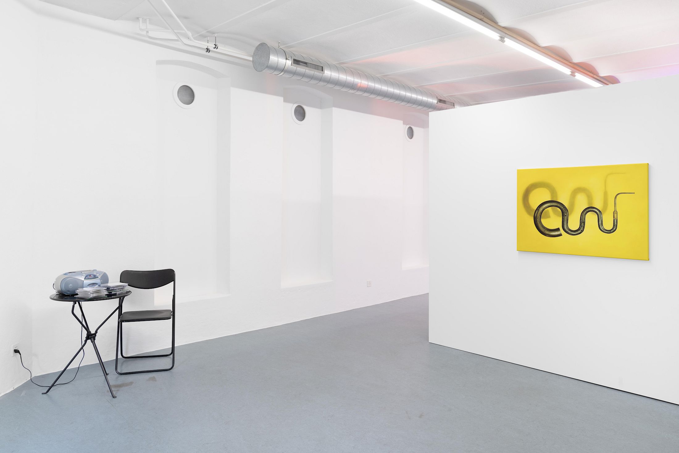 Exhibition View Group Show «Ecstatic Trance: Artists on Rock My Religion» at marytwo, Luzern, 2025-2026 / Photo: Jack Pryce / Courtesy: the artist and marytwo