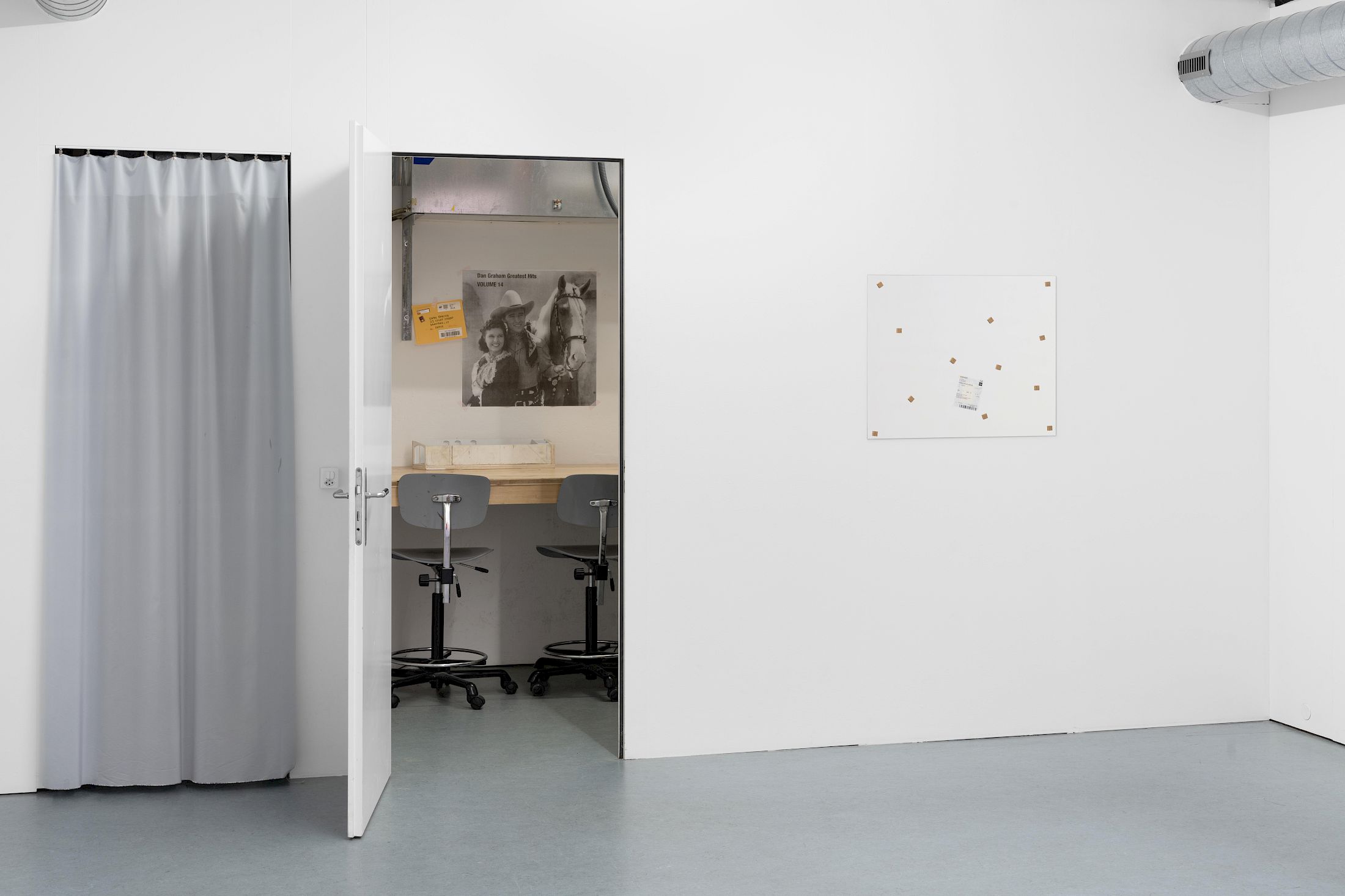 Exhibition View Group Show «Ecstatic Trance: Artists on Rock My Religion» at marytwo, Luzern, 2025-2026 / Photo: Jack Pryce / Courtesy: the artist and marytwo