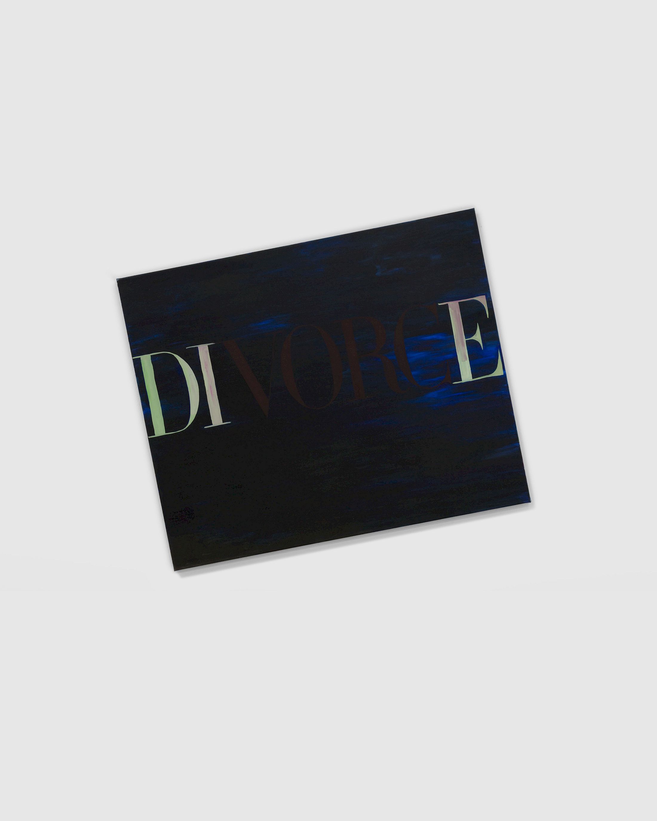 Exhibition View Group Show ; view on Jasmine Gregory, Divorce no.13, 2025, 110 × 90 cm, oil on linen at Forde, Geneva, 2026 / Photo: Théa Giglio / Courtesy: the artist, Sophie Tappeiner and Forde