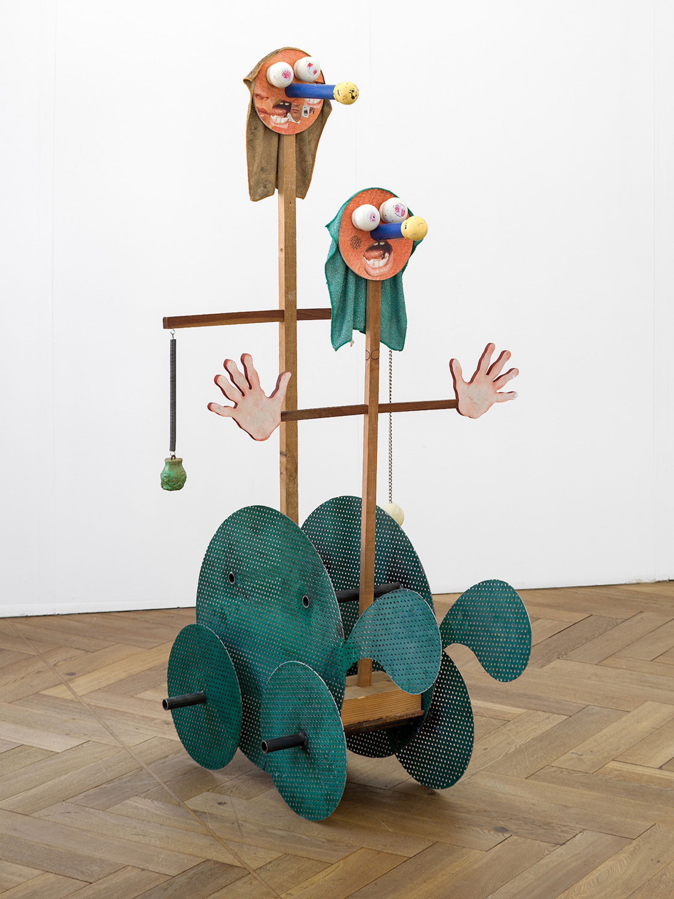 Exhibition View Group Show «Ist der text der text der ausbleibt ; view on Alan Schmalz, Deux Pédagogues, 2025» at Kunsthaus Langenthal, Langenthal, 2025 / Photo: Cedric Mussano / Courtesy: the artists and Kunsthaus Langenthal