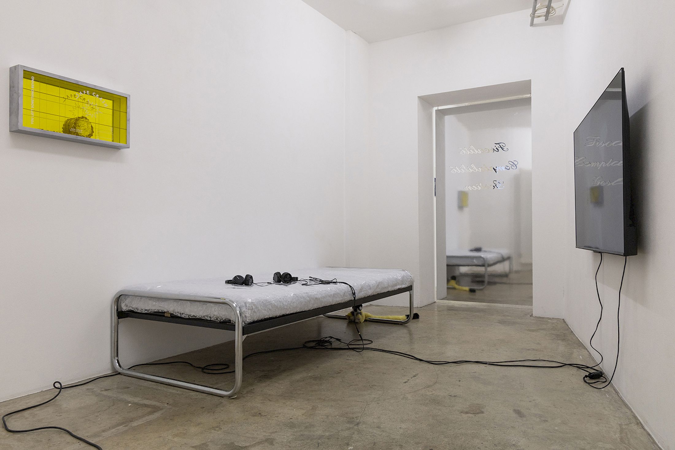 Exhibition View Solo Show Jiajia Zhang «How To Spend It» at Milieu, Bern, 2025 / Photo: Jiří Makovec / Courtesy: the artist and Milieu