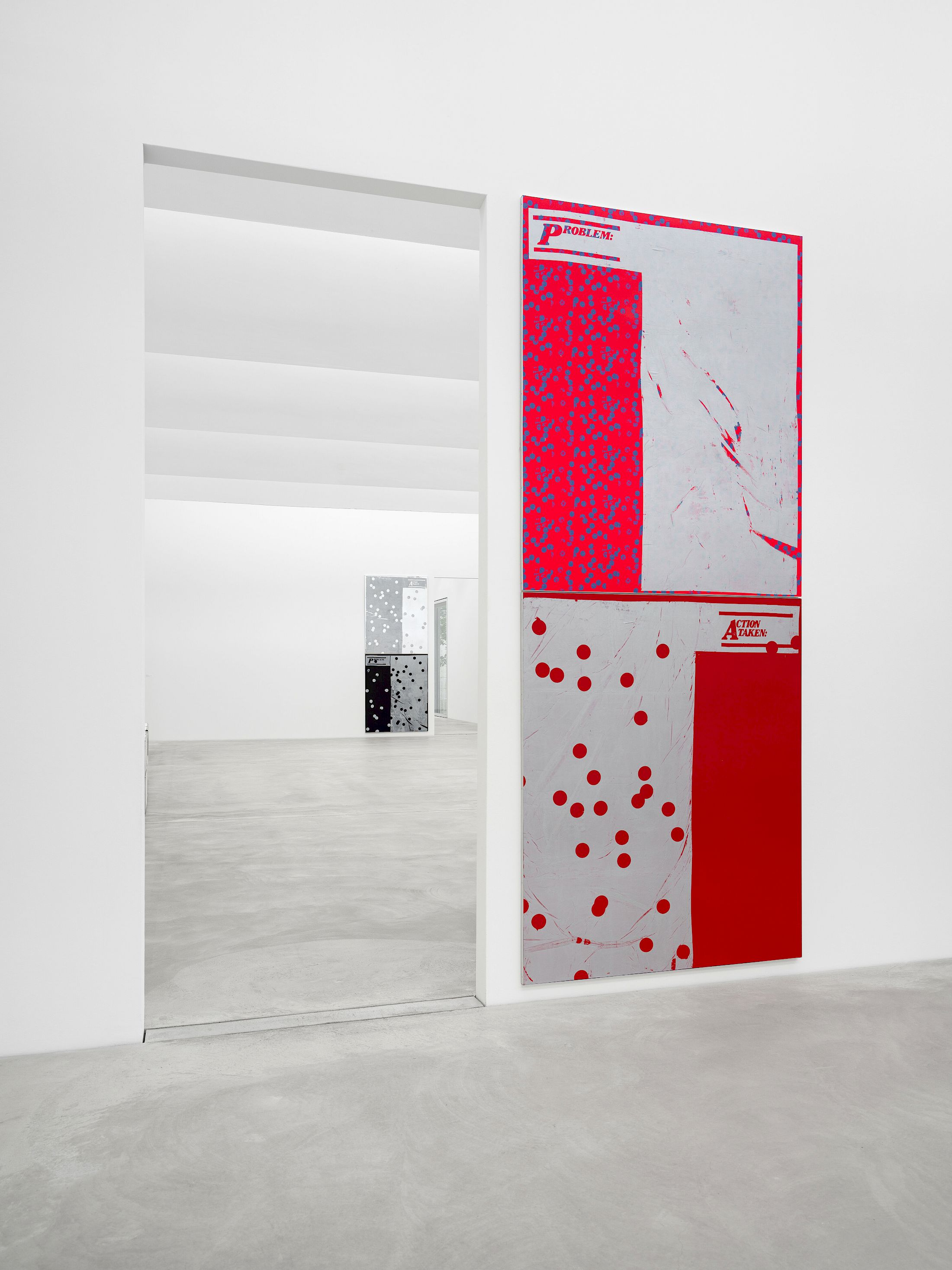 Exhibition View Solo Show Lorenza Longhi «How About Another Problem?» at Kunst Museum Winterthur, Winterthur, 2025 / Photo: Cedric Mussano / Courtesy:  the artist, Fanta-MLN, Milan, and Galerie Oskar Weiss, Zurich