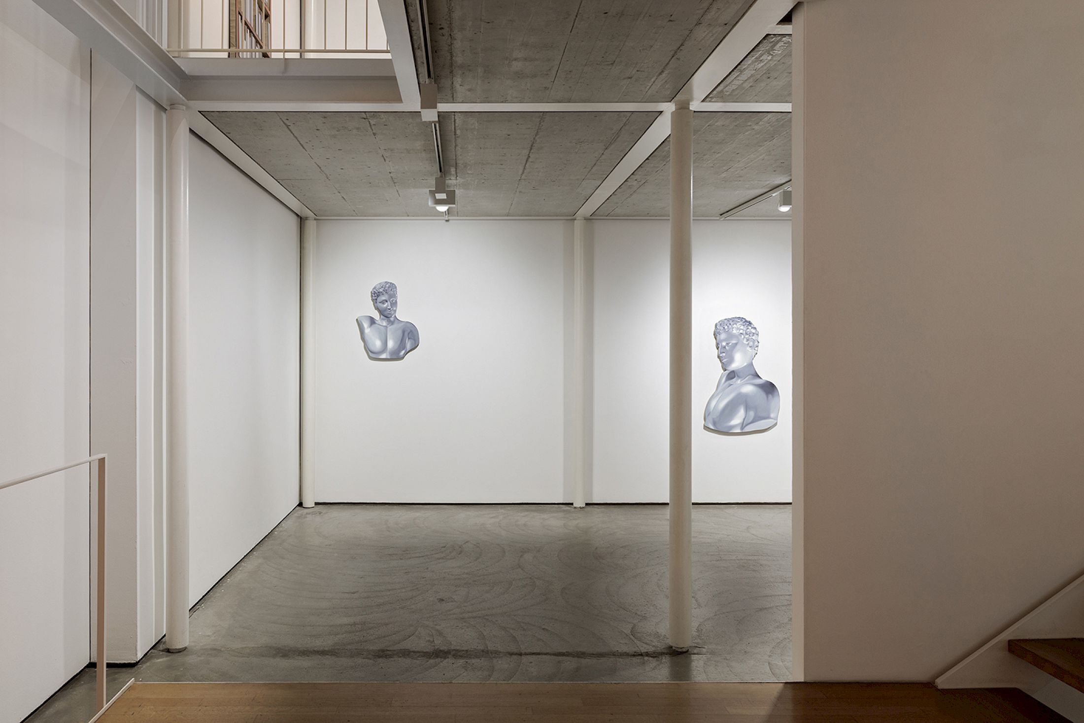 Exhibition View Solo Show Marius Steiger «Hermitage» at Kunst Raum Riehen, Basel, 2025 / Photo: Gina Folly / Courtesy: the artist and Blue Velvet, Zurich/Madrid
