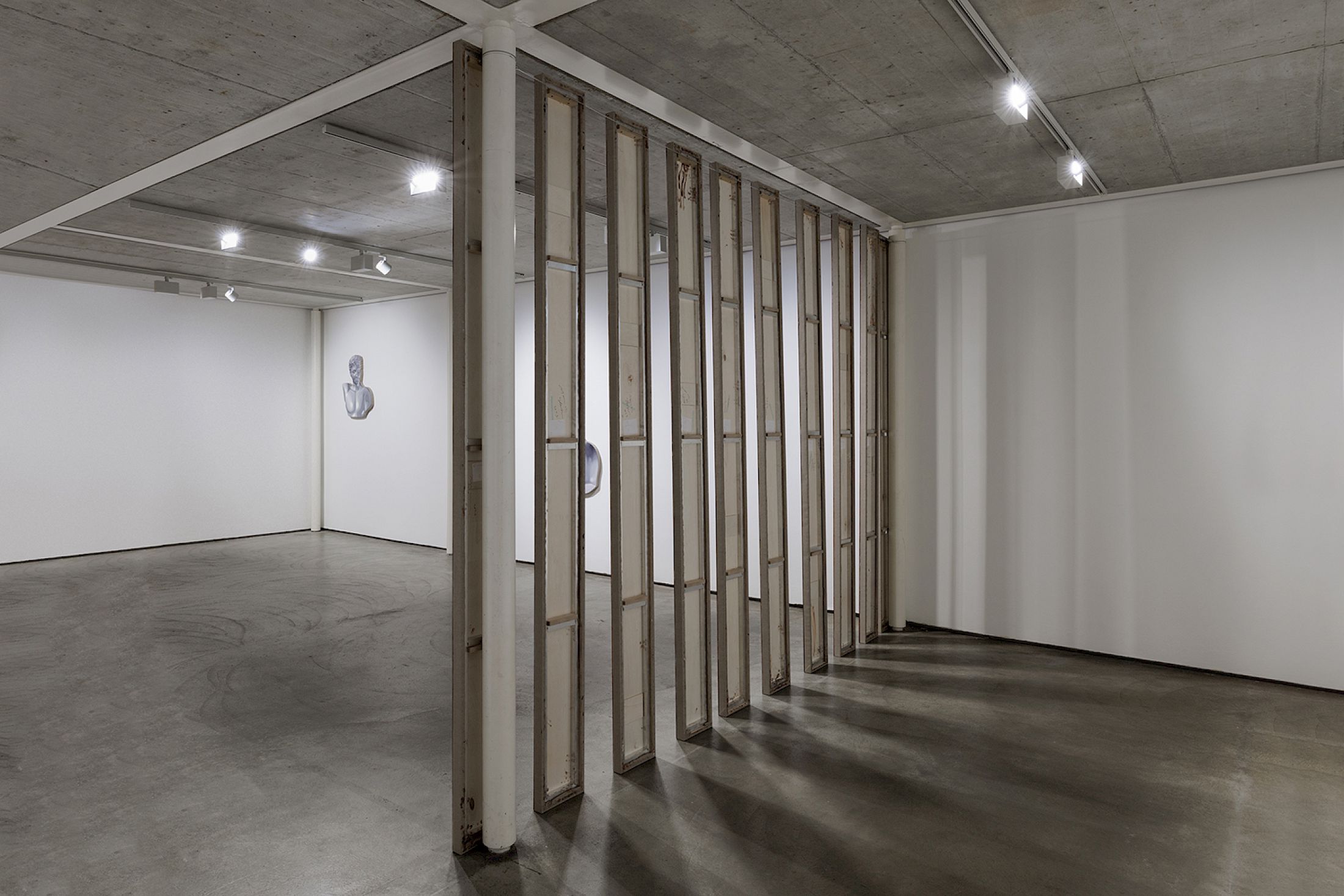 Exhibition View Solo Show Marius Steiger «Hermitage» at Kunst Raum Riehen, Basel, 2025 / Photo: Gina Folly / Courtesy: the artist and Blue Velvet, Zurich/Madrid