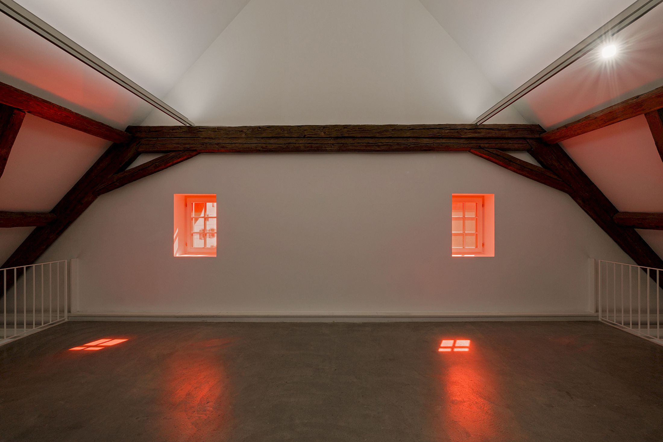Exhibition View Solo Show Marius Steiger «Hermitage» at Kunst Raum Riehen, Basel, 2025 / Photo: Gina Folly / Courtesy: the artist and Blue Velvet, Zurich/Madrid
