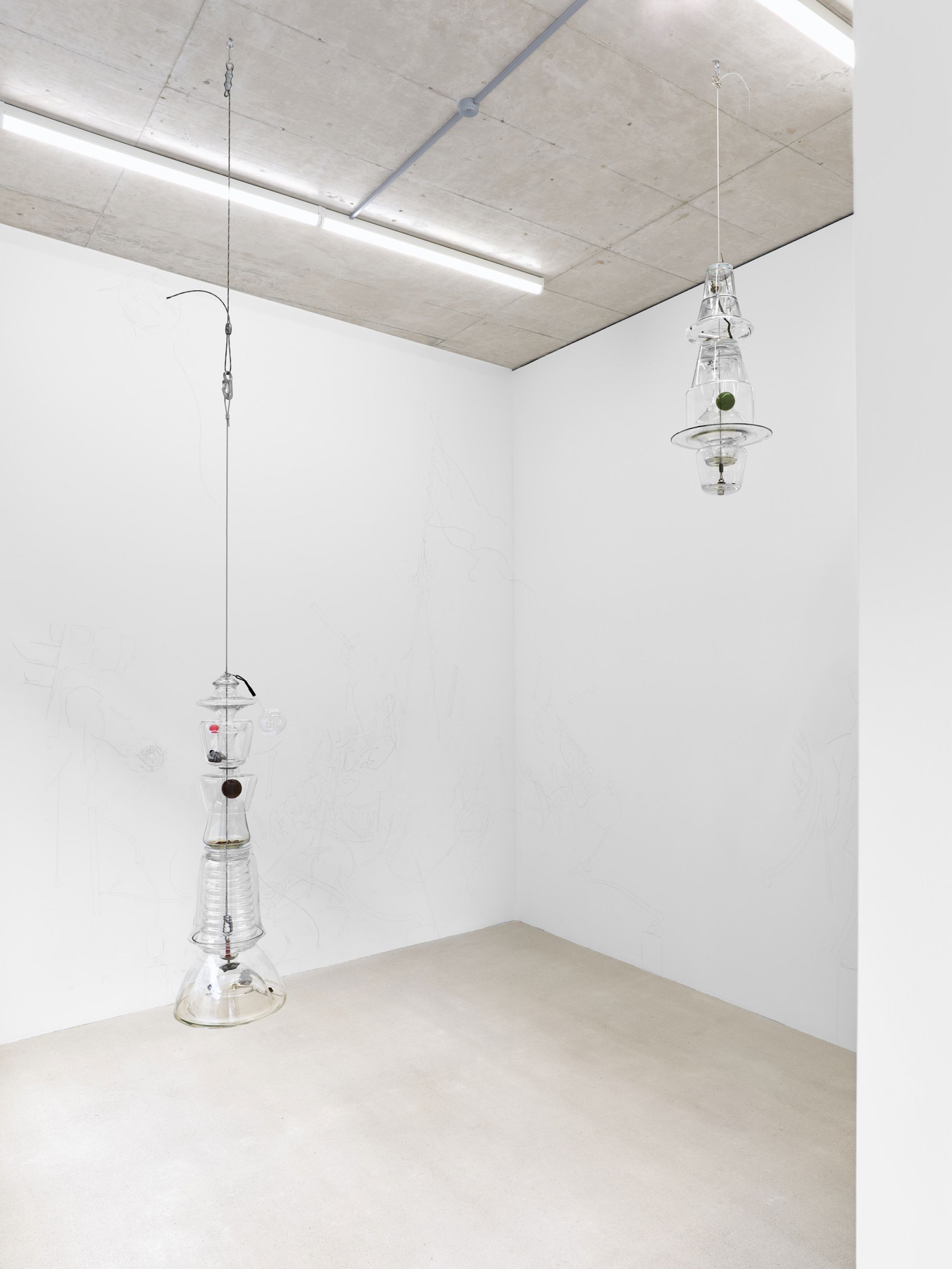 Exhibition View Solo Show Mathis Pfäffli «Meteora» at Damien and the Love Guru, Zurich, 2025-2026 / Photo: Felix Jungo / Courtesy: the artist and Damien and the Love Guru