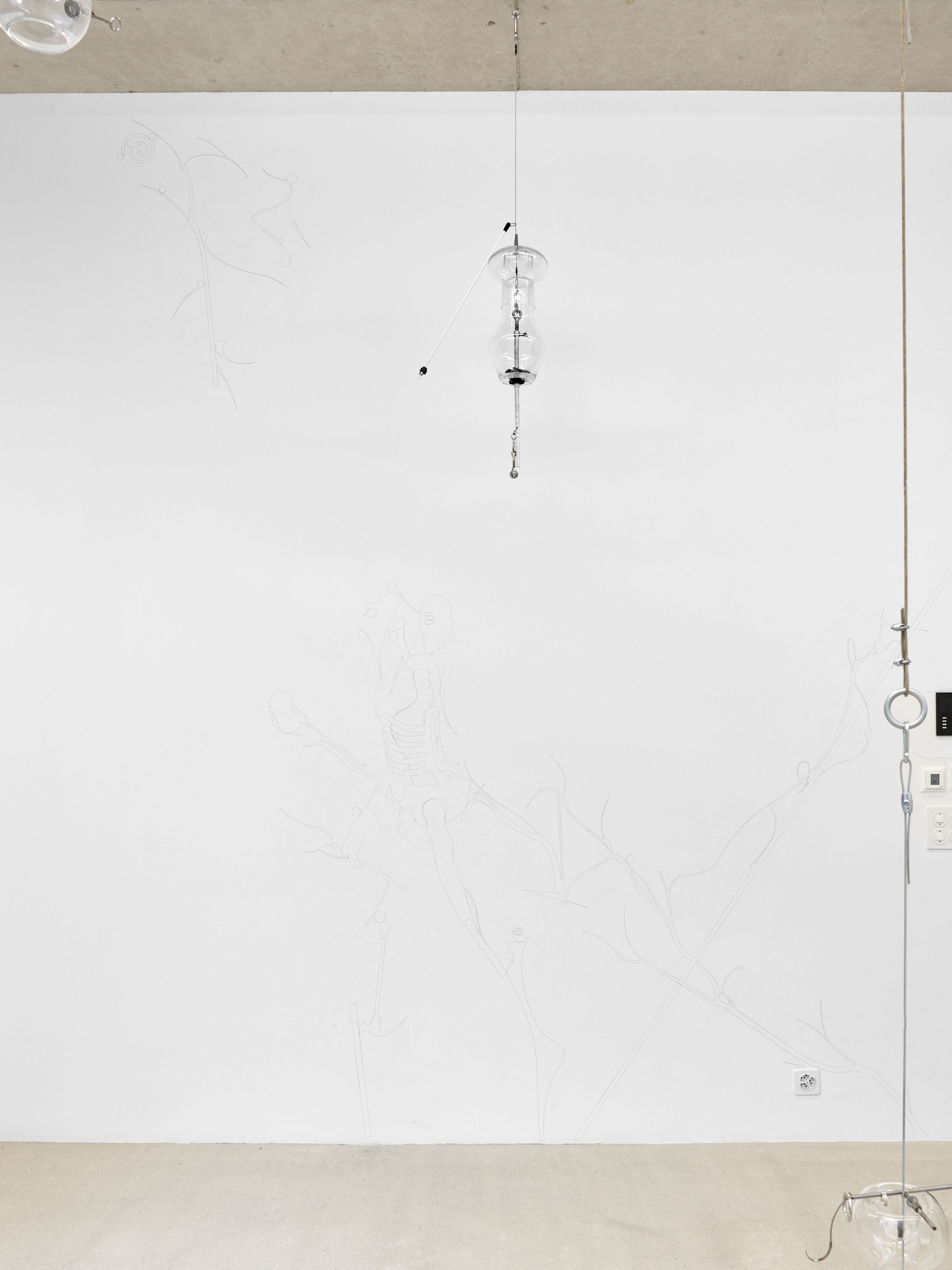 Exhibition View Solo Show Mathis Pfäffli «Meteora» at Damien and the Love Guru, Zurich, 2025-2026 / Photo: Felix Jungo / Courtesy: the artist and Damien and the Love Guru