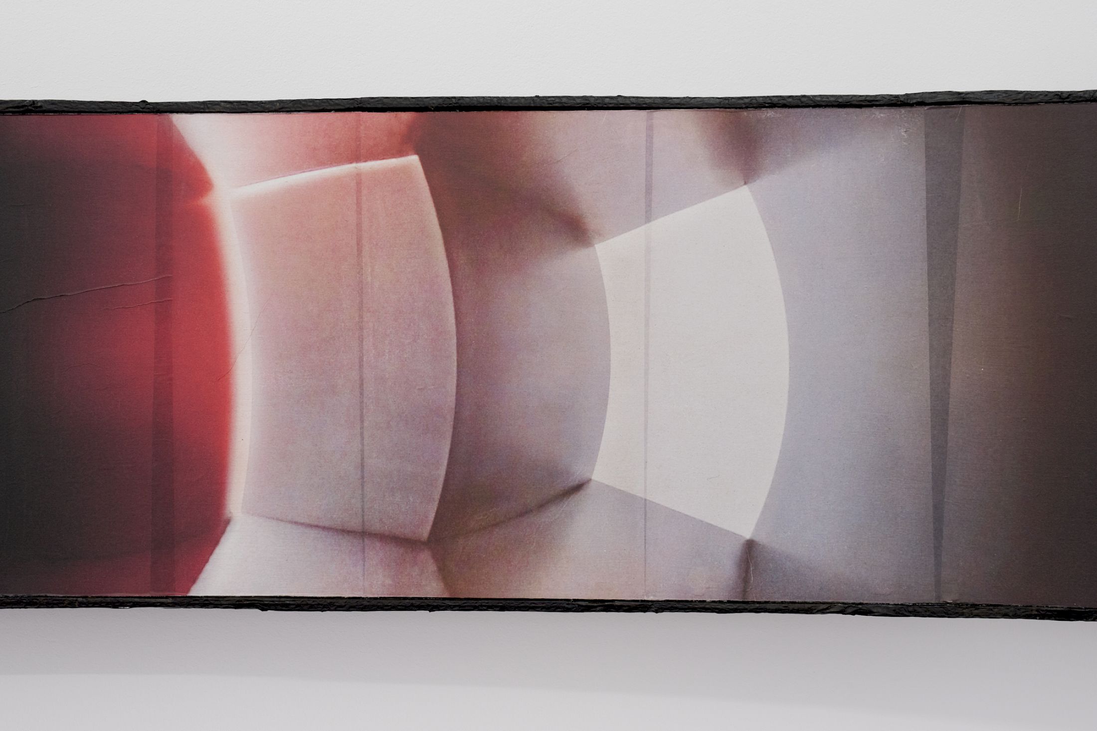 Exhibition View Solo Show Nearest Pond «One Eye Too Many ; view on One Eye Too Many, 2026, inkjet print on rice paper, cardboard, wood, paper, China ink, acrylic paint, varnish, Variable dimensions» at Espace 3353, Carouge, 2026 / Photo: Guillaume Python / Courtesy: the artists and Espace 3353