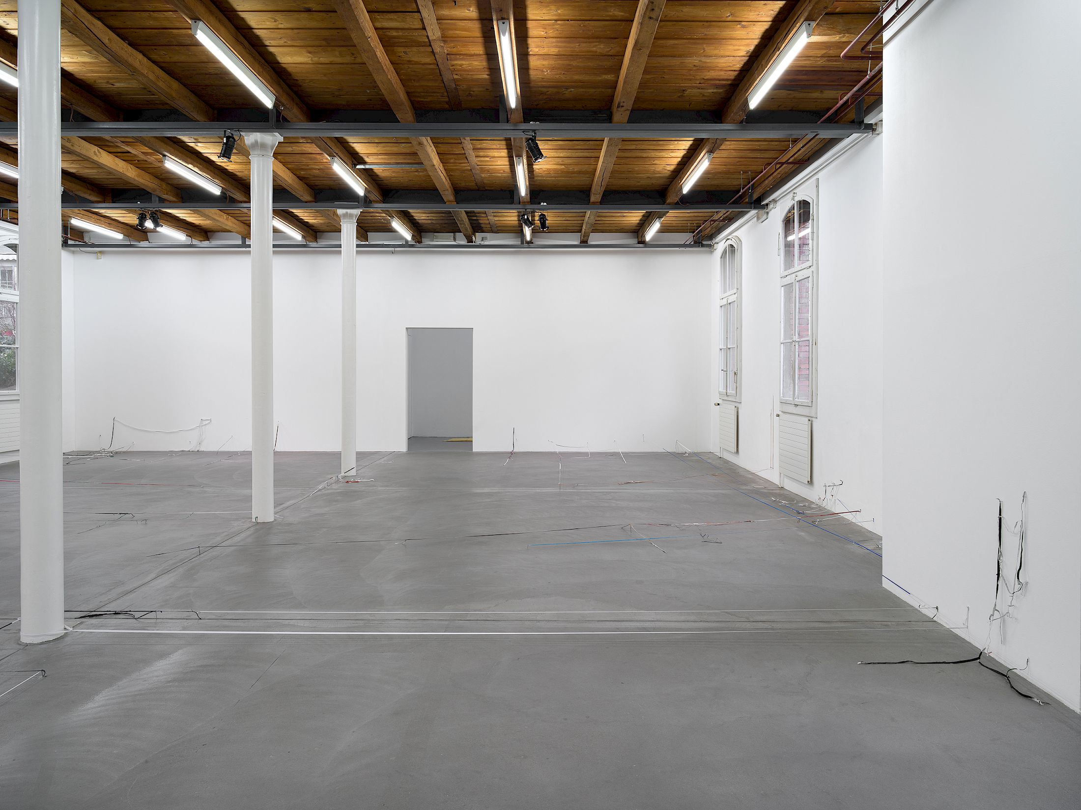 Exhibition View Solo Show Olga Balema «The bizarre space of complex numbers» at Kunsthalle Friart Fribourg, 2025-2026 / Photo: Cedric Mussano / Courtesy: the artist and Kunsthalle Friart Fribourg
