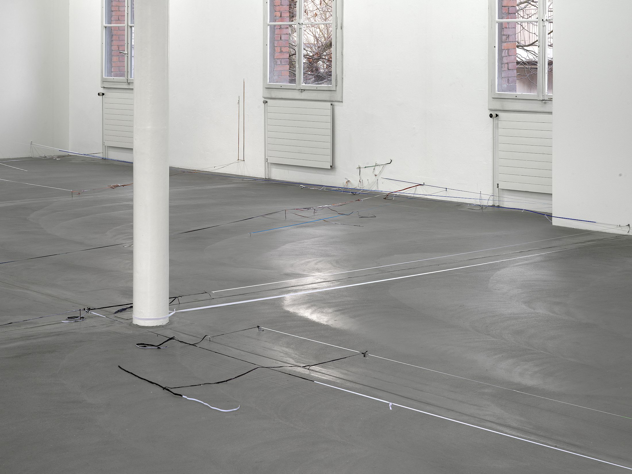 Exhibition View Solo Show Olga Balema «The bizarre space of complex numbers» at Kunsthalle Friart Fribourg, 2025-2026 / Photo: Cedric Mussano / Courtesy: the artist and Kunsthalle Friart Fribourg