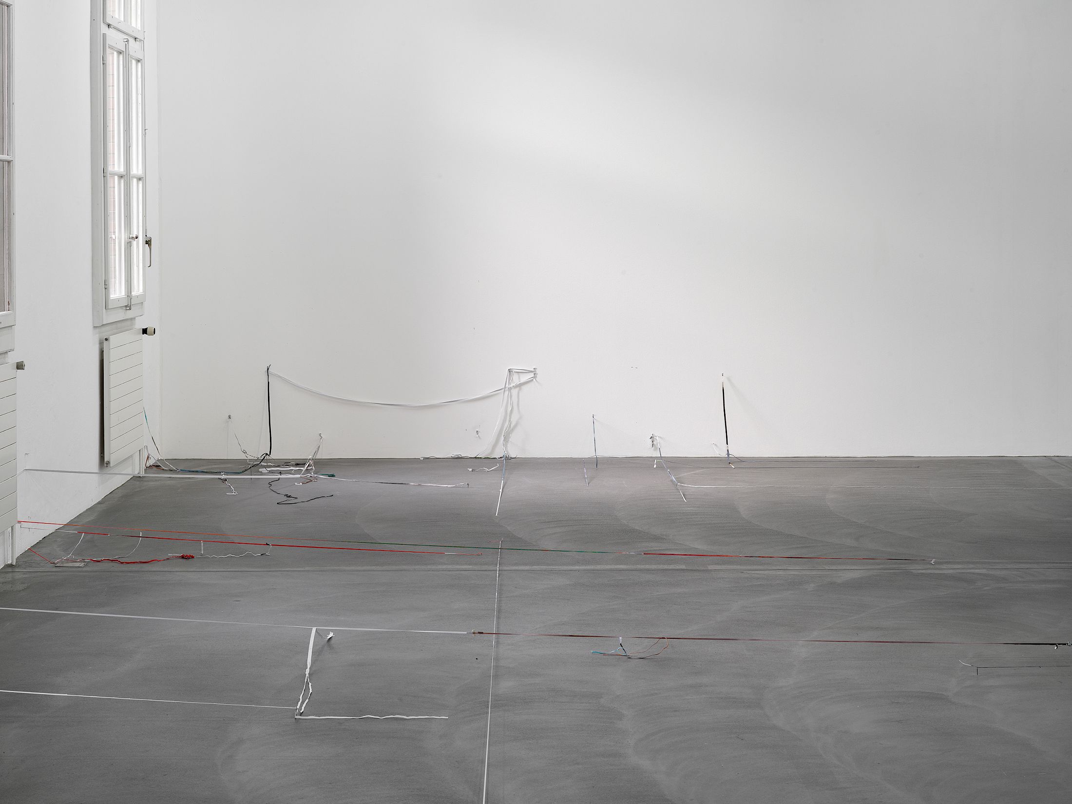 Exhibition View Solo Show Olga Balema «The bizarre space of complex numbers» at Kunsthalle Friart Fribourg, 2025-2026 / Photo: Cedric Mussano / Courtesy: the artist and Kunsthalle Friart Fribourg