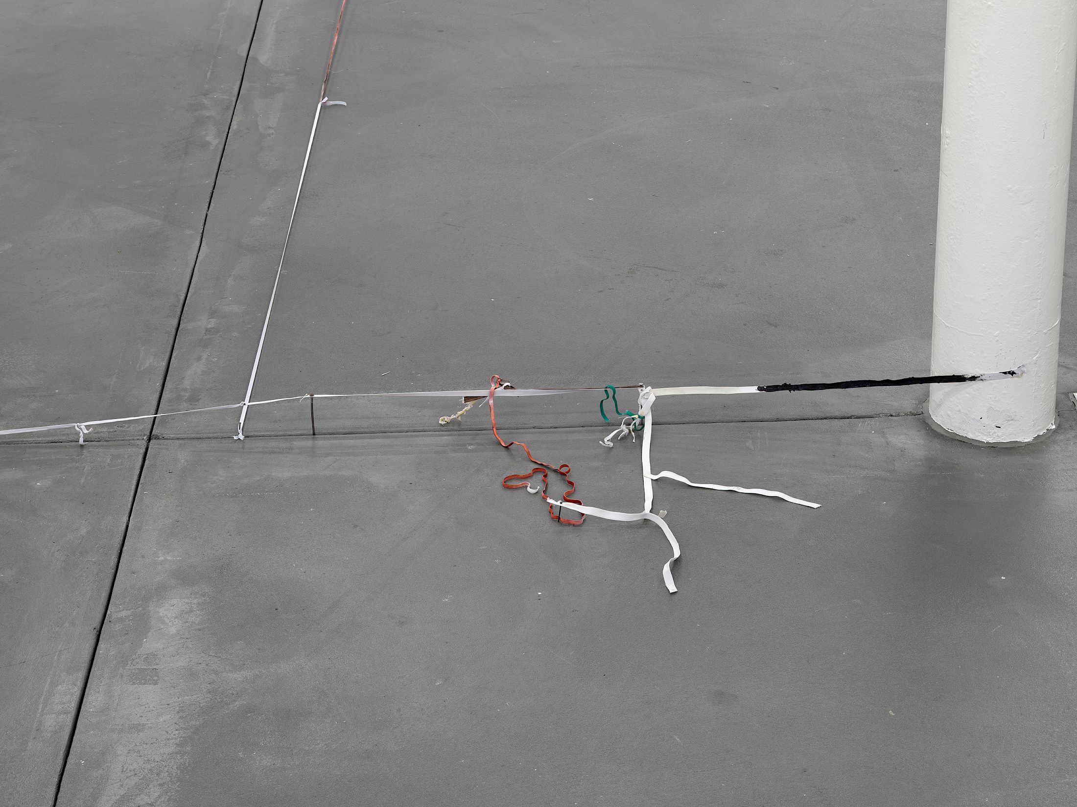 Exhibition View Solo Show Olga Balema «The bizarre space of complex numbers ; view on 45 (2025)» at Kunsthalle Friart Fribourg, 2025-2026 / Photo: Cedric Mussano / Courtesy: the artist and Kunsthalle Friart Fribourg