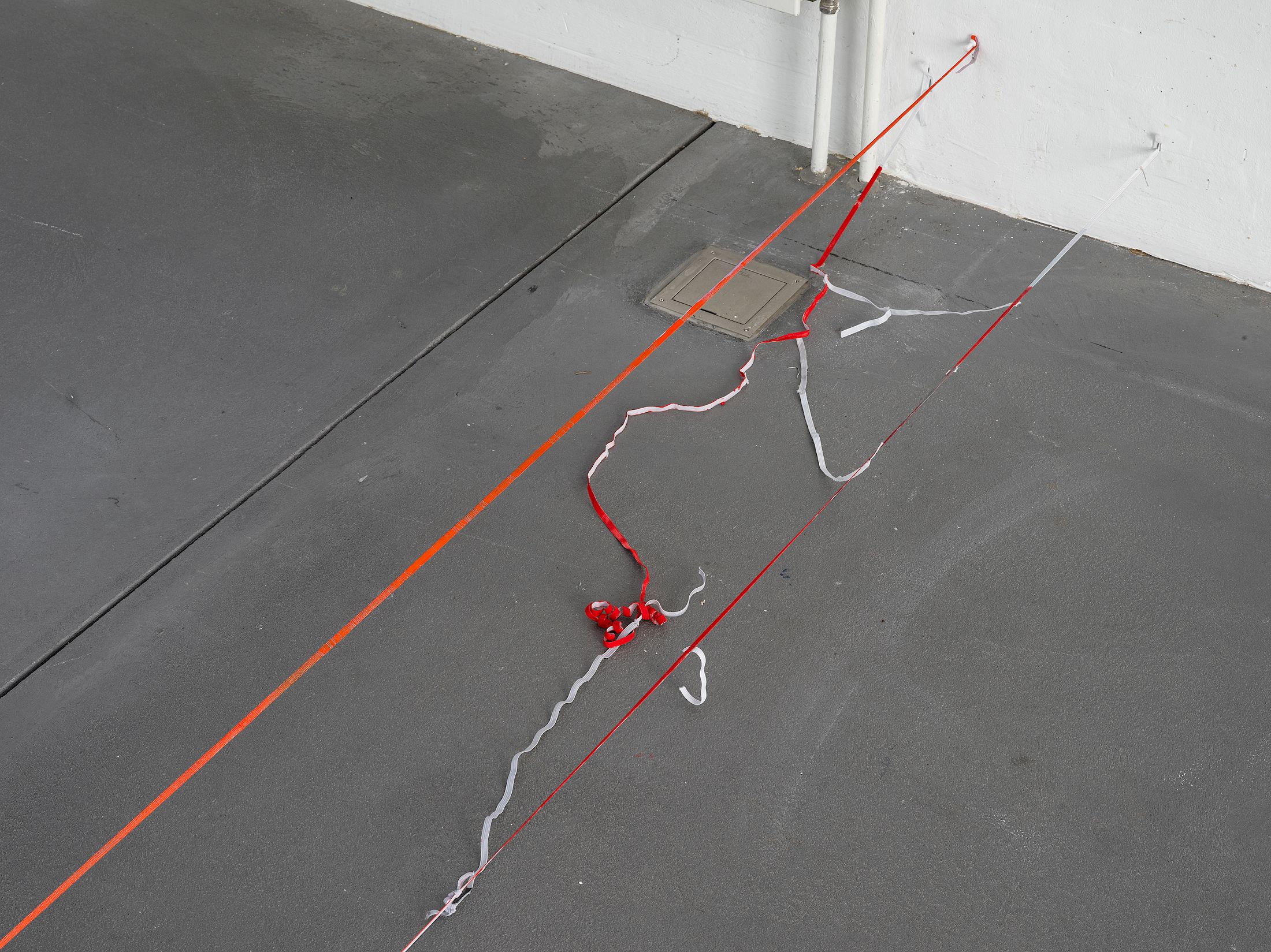 Exhibition View Solo Show Olga Balema «The bizarre space of complex numbers ; view on 44 (2025)» at Kunsthalle Friart Fribourg, 2025-2026 / Photo: Cedric Mussano / Courtesy: the artist and Kunsthalle Friart Fribourg