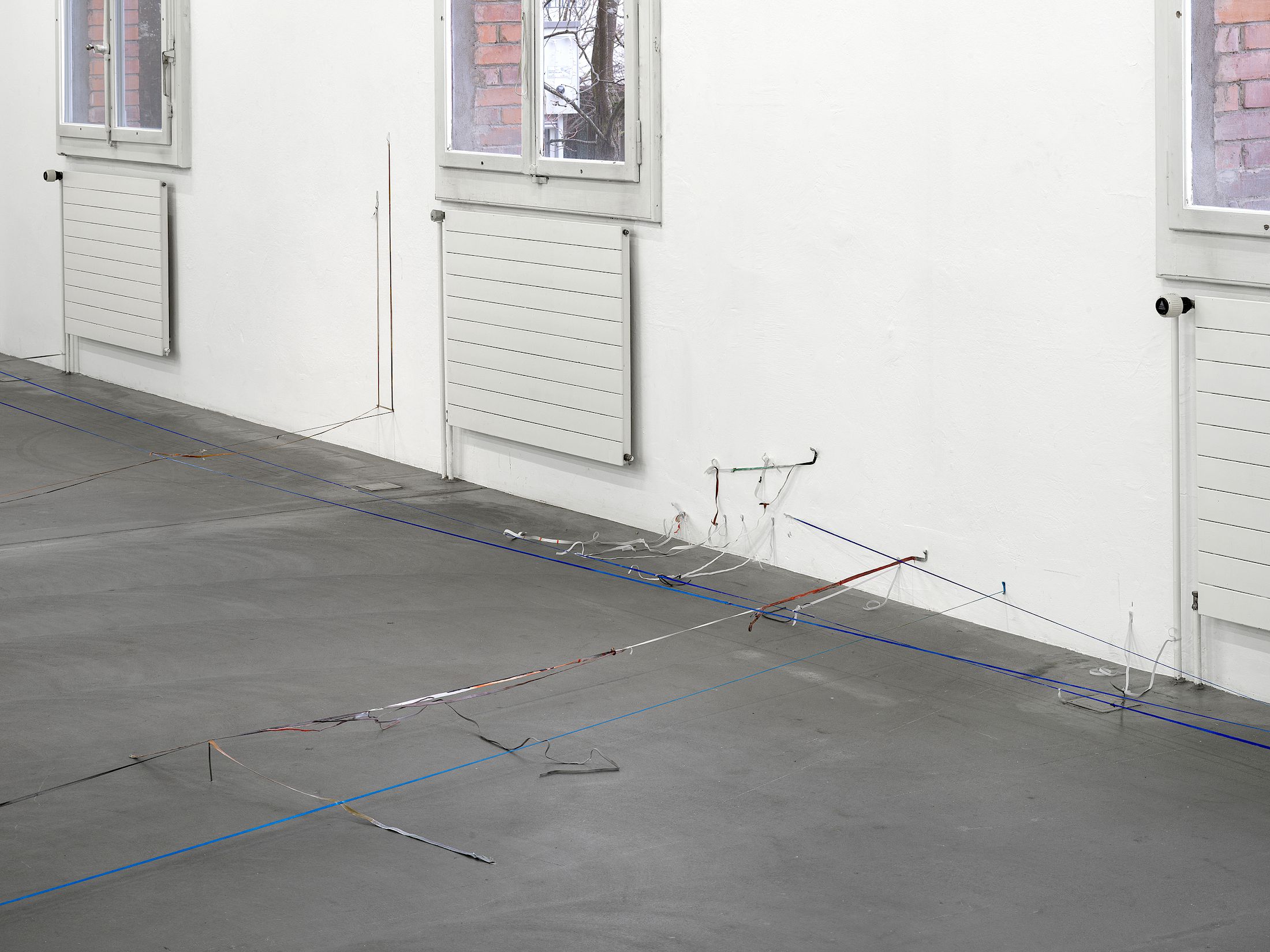 Exhibition View Solo Show Olga Balema «The bizarre space of complex numbers» at Kunsthalle Friart Fribourg, 2025-2026 / Photo: Cedric Mussano / Courtesy: the artist and Kunsthalle Friart Fribourg