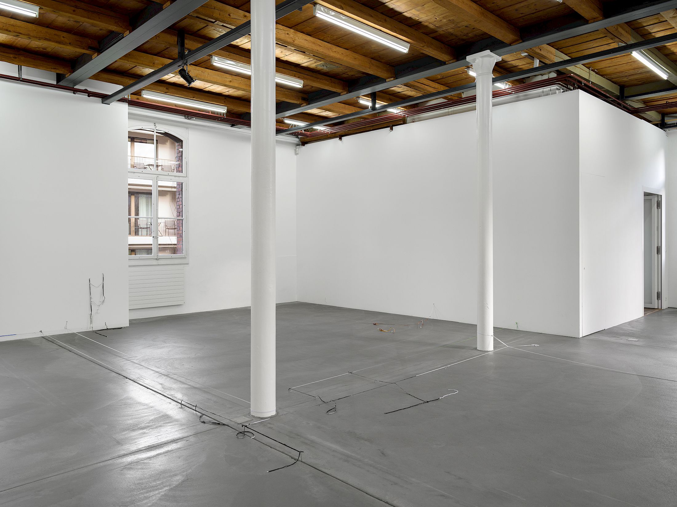 Exhibition View Solo Show Olga Balema «The bizarre space of complex numbers» at Kunsthalle Friart Fribourg, 2025-2026 / Photo: Cedric Mussano / Courtesy: the artist and Kunsthalle Friart Fribourg