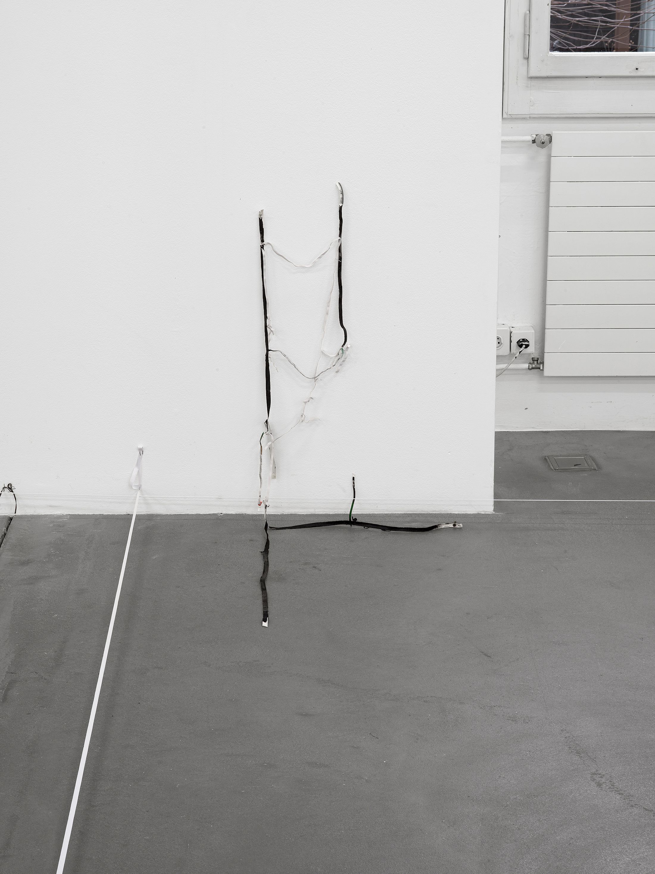 Exhibition View Solo Show Olga Balema «The bizarre space of complex numbers» at Kunsthalle Friart Fribourg, 2025-2026 / Photo: Cedric Mussano / Courtesy: the artist and Kunsthalle Friart Fribourg