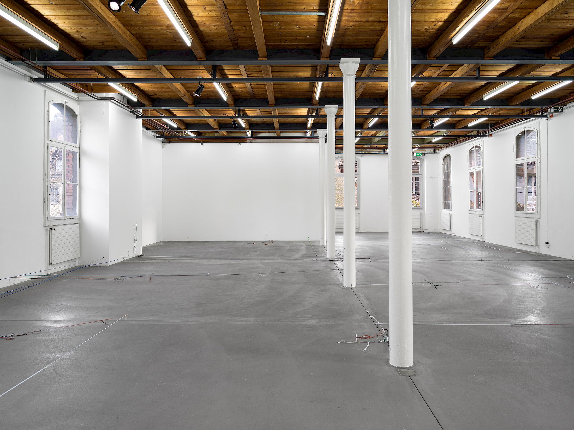 Exhibition View Solo Show Olga Balema «The bizarre space of complex numbers» at Kunsthalle Friart Fribourg, 2025-2026 / Photo: Cedric Mussano / Courtesy: the artist and Kunsthalle Friart Fribourg