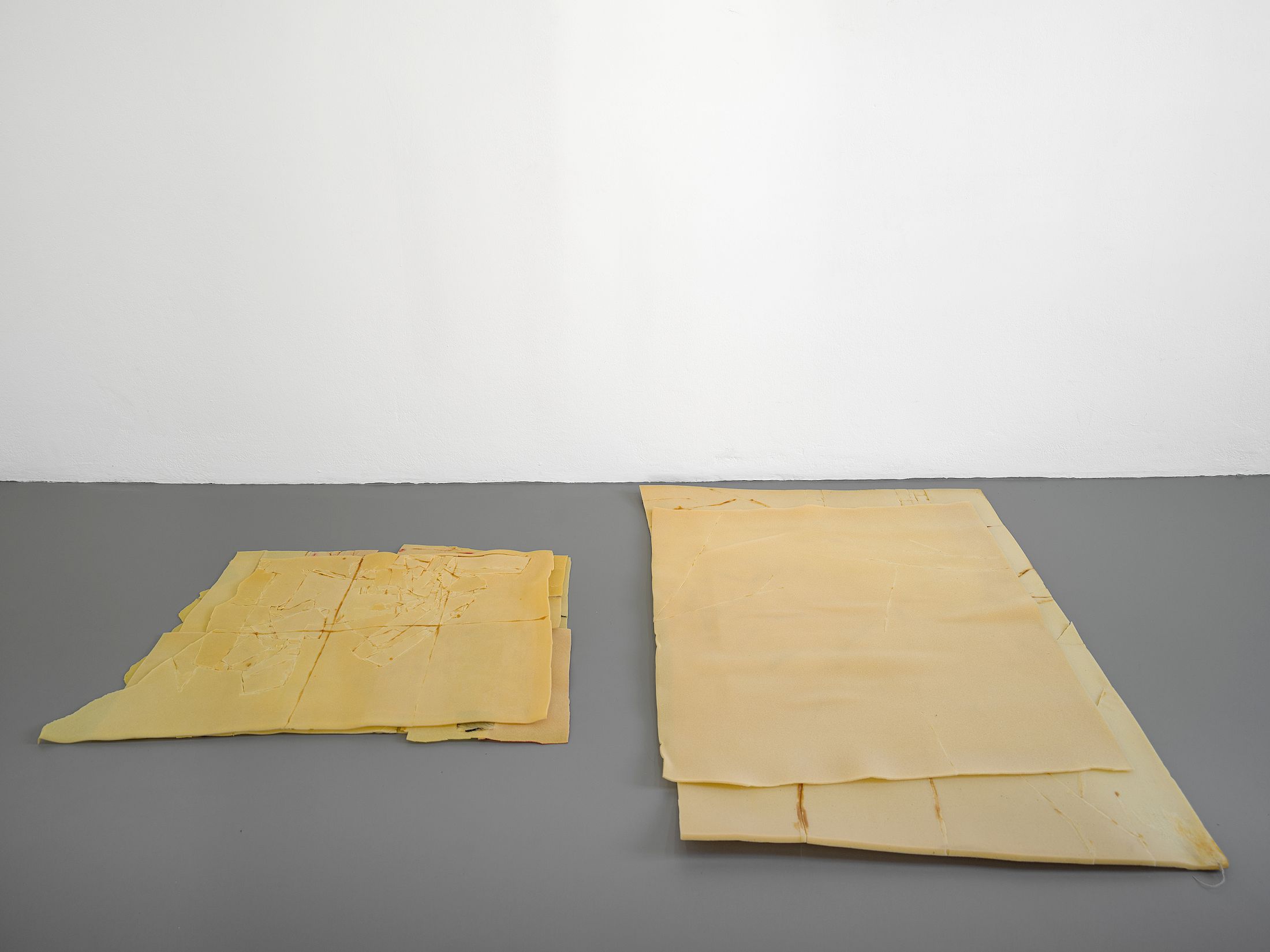 Exhibition View Solo Show Olga Balema «The bizarre space of complex numbers ; view on Formulas (2022)» at Kunsthalle Friart Fribourg, 2025-2026 / Photo: Cedric Mussano / Courtesy: the artist and Kunsthalle Friart Fribourg