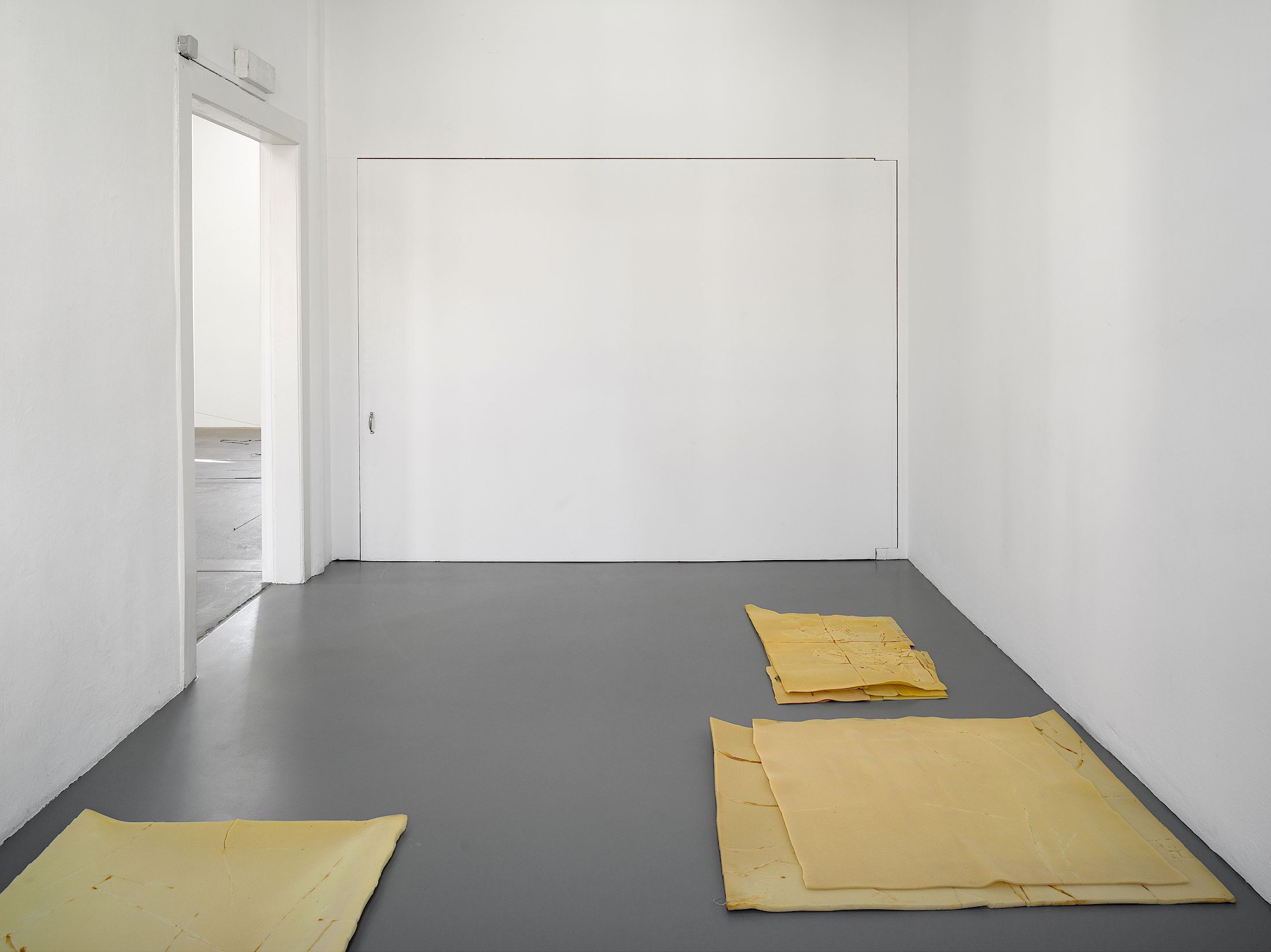 Exhibition View Solo Show Olga Balema «The bizarre space of complex numbers ; view on Formulas (2022)» at Kunsthalle Friart Fribourg, 2025-2026 / Photo: Cedric Mussano / Courtesy: the artist and Kunsthalle Friart Fribourg