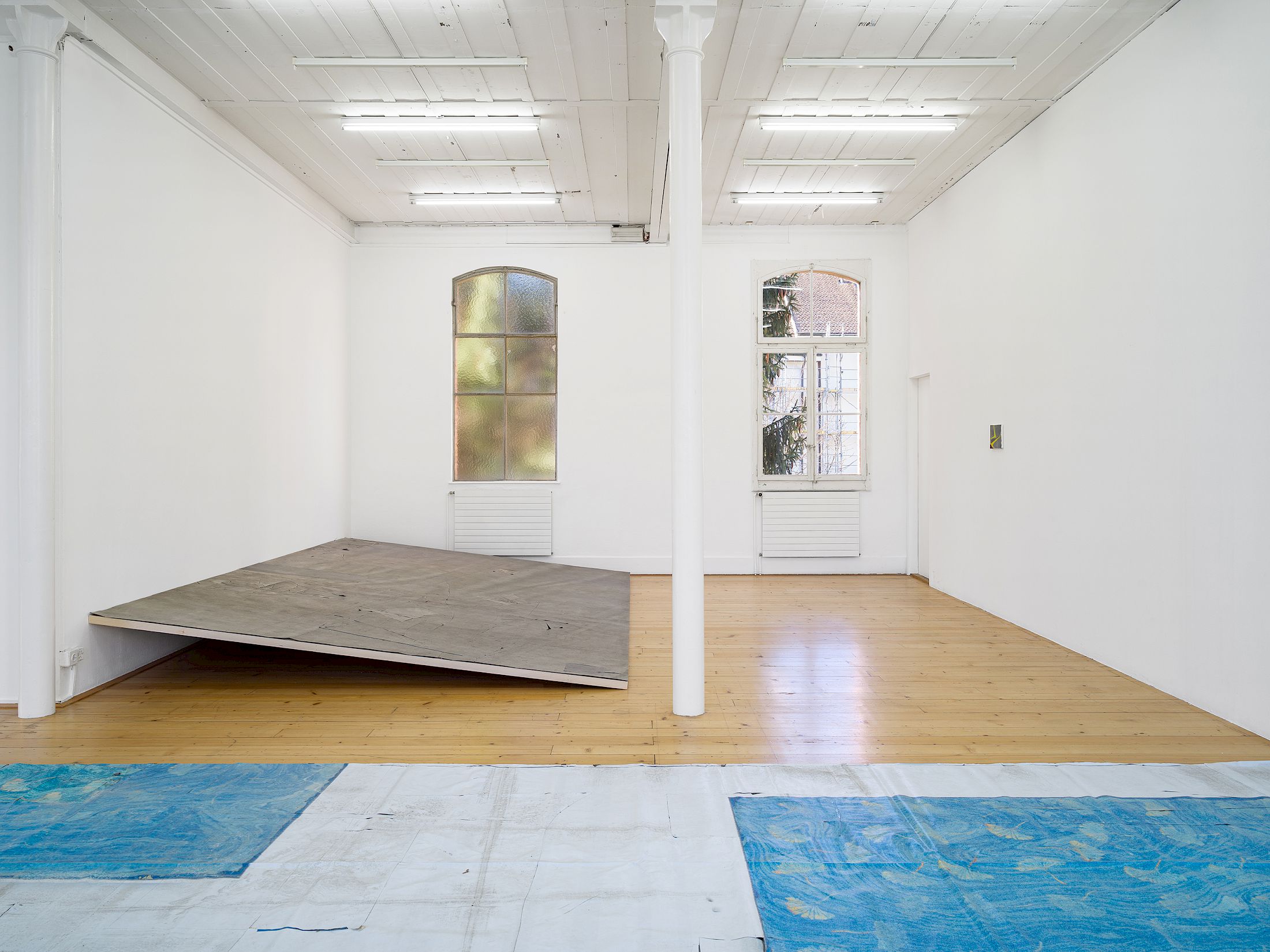 Exhibition View Solo Show Olga Balema «The bizarre space of complex numbers» at Kunsthalle Friart Fribourg, 2025-2026 / Photo: Cedric Mussano / Courtesy: the artist and Kunsthalle Friart Fribourg