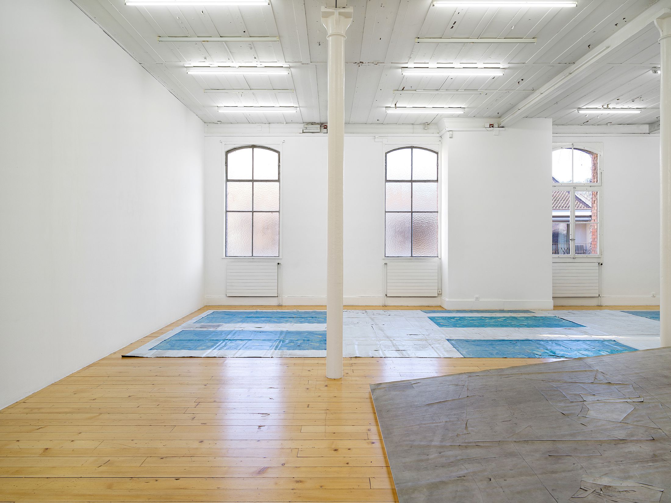 Exhibition View Solo Show Olga Balema «The bizarre space of complex numbers» at Kunsthalle Friart Fribourg, 2025-2026 / Photo: Cedric Mussano / Courtesy: the artist and Kunsthalle Friart Fribourg