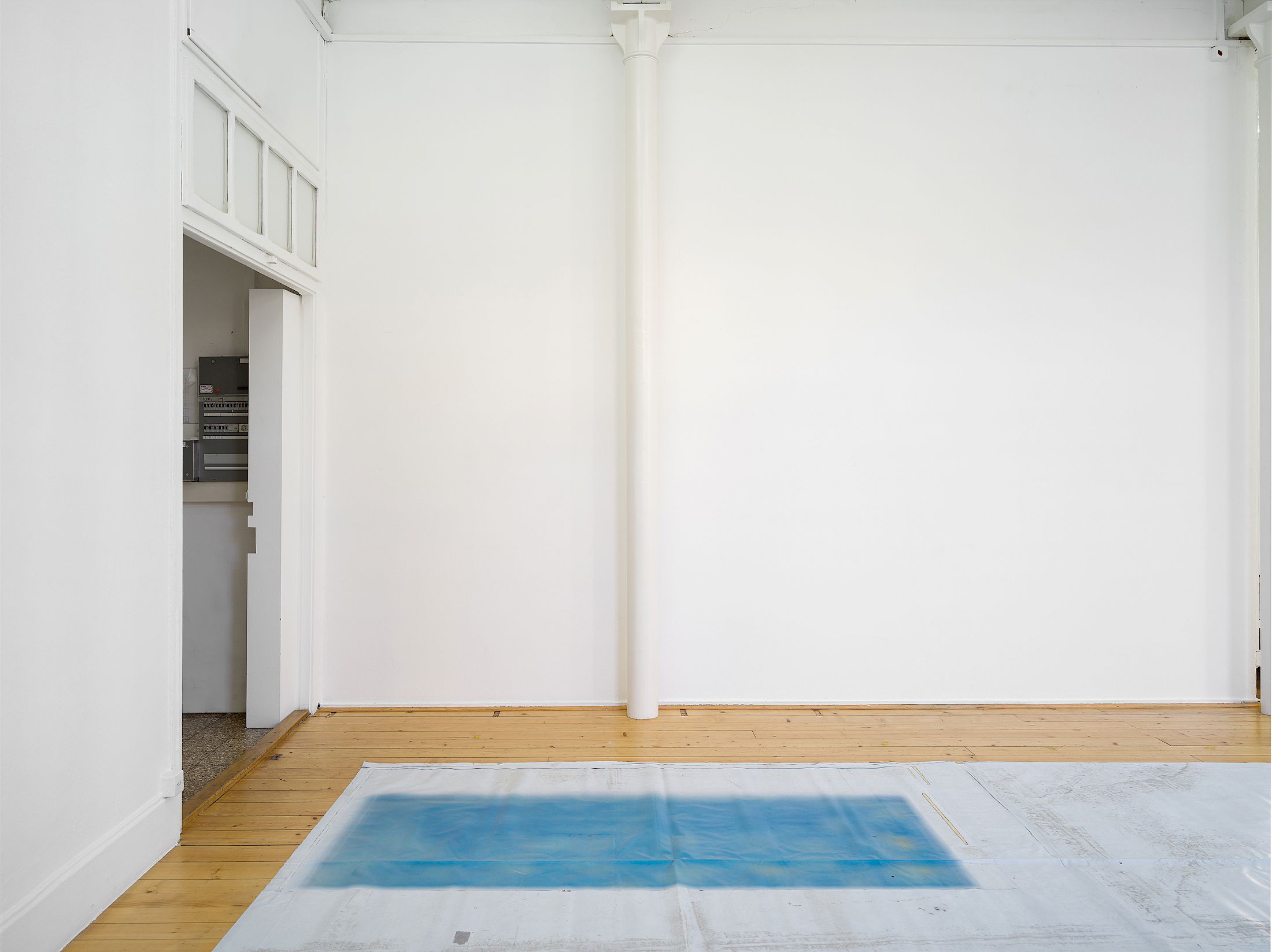 Exhibition View Solo Show Olga Balema «The bizarre space of complex numbers ; view on Computer (2021)» at Kunsthalle Friart Fribourg, 2025-2026 / Photo: Cedric Mussano / Courtesy: the artist and Kunsthalle Friart Fribourg