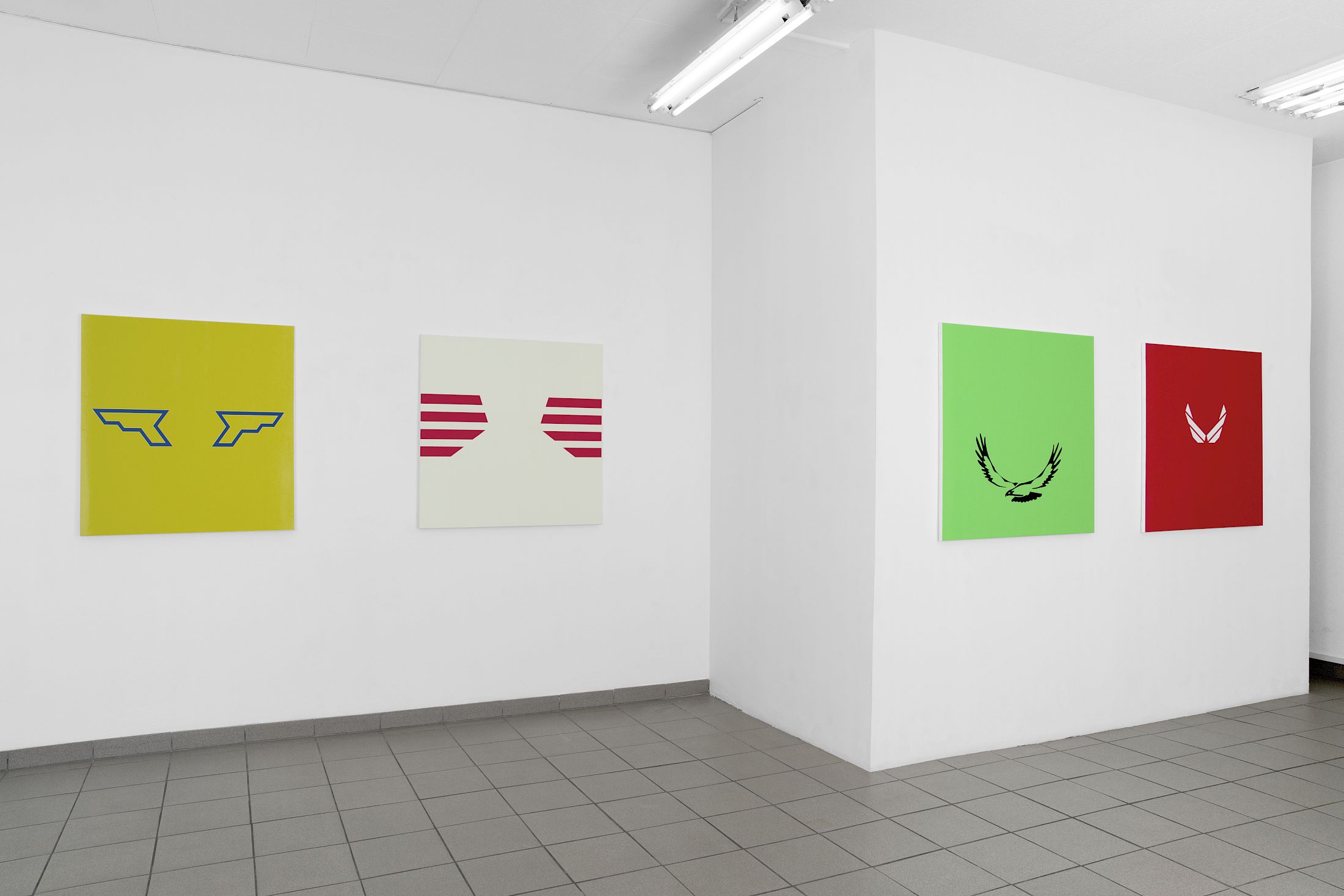 Exhibition View Solo Show Sem Lala «Wings» at Lovay Fine Arts, Geneva, 2025-2026 / Photo: Claude Cortinovis / Courtesy: Lovay Fine Arts