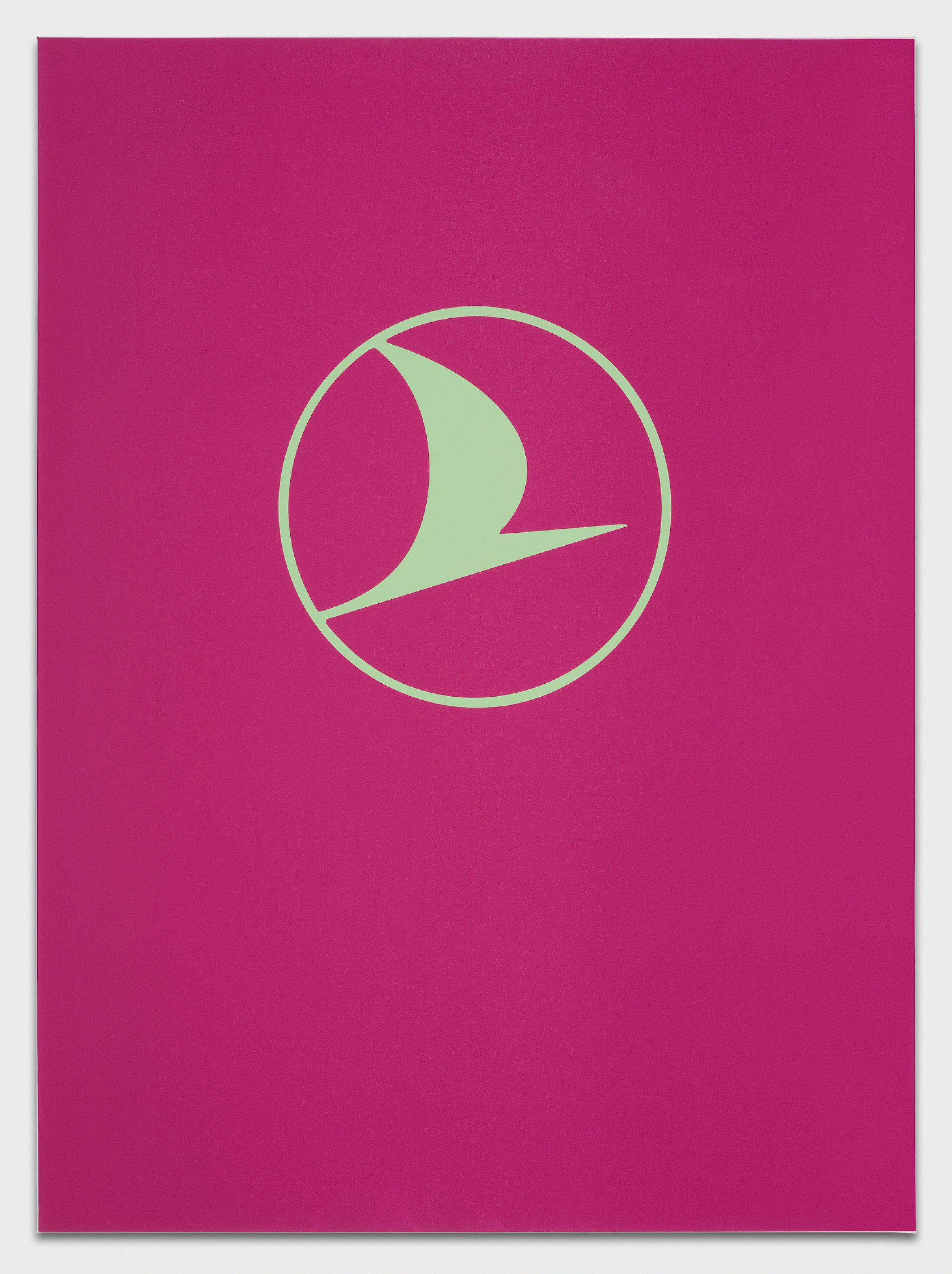 Exhibition View Solo Show Sem Lala «Wings ; view on Wings, 2025, Screenprint on canvas, 130 × 95 cm» at Lovay Fine Arts, Geneva, 2025-2026 / Photo: Claude Cortinovis / Courtesy: Lovay Fine Arts