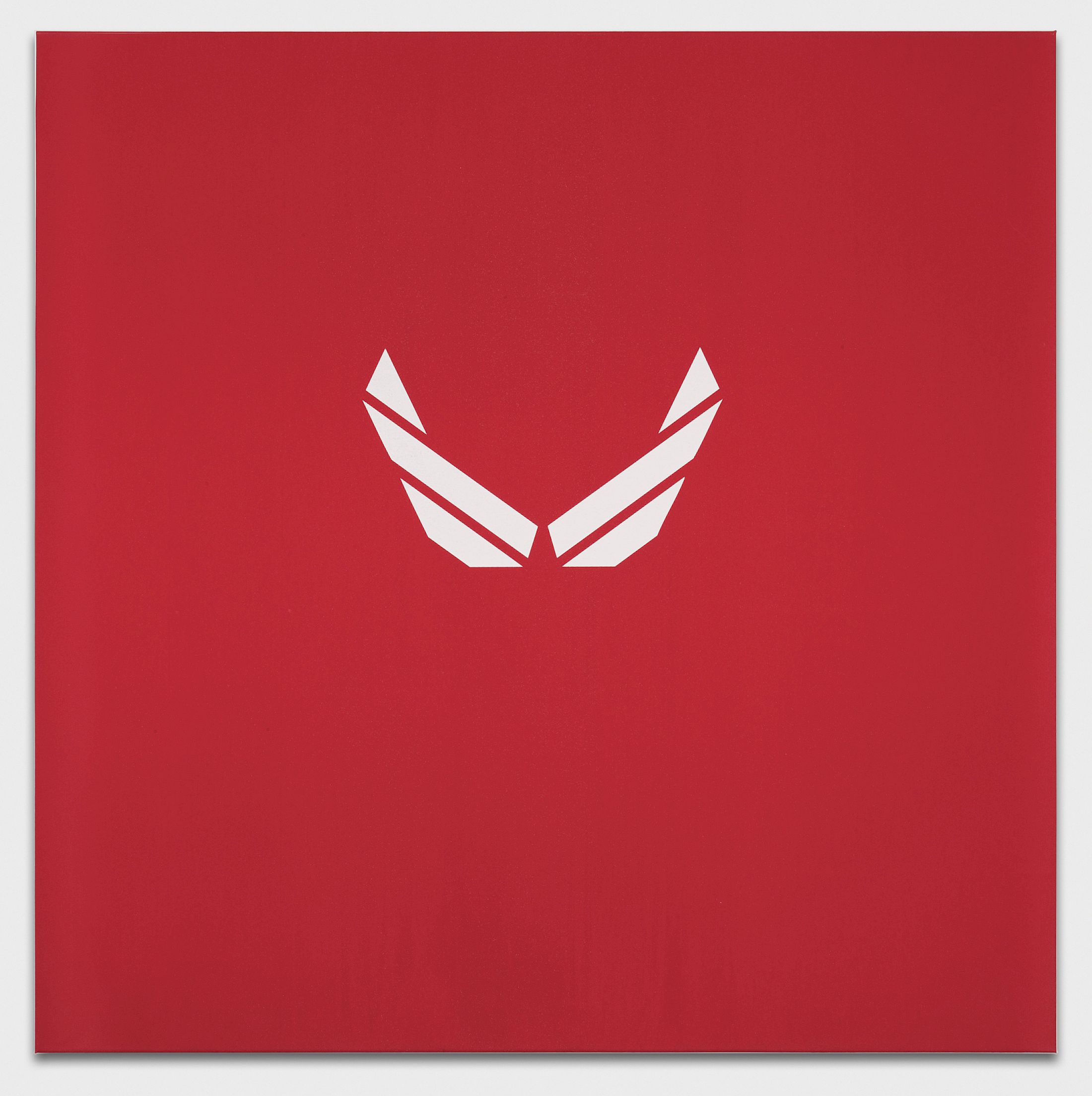 Exhibition View Solo Show Sem Lala «Wings ; view on Wings, 2025, Screenprint on canvas, 95 × 95 cm» at Lovay Fine Arts, Geneva, 2025-2026 / Photo: Claude Cortinovis / Courtesy: Lovay Fine Arts