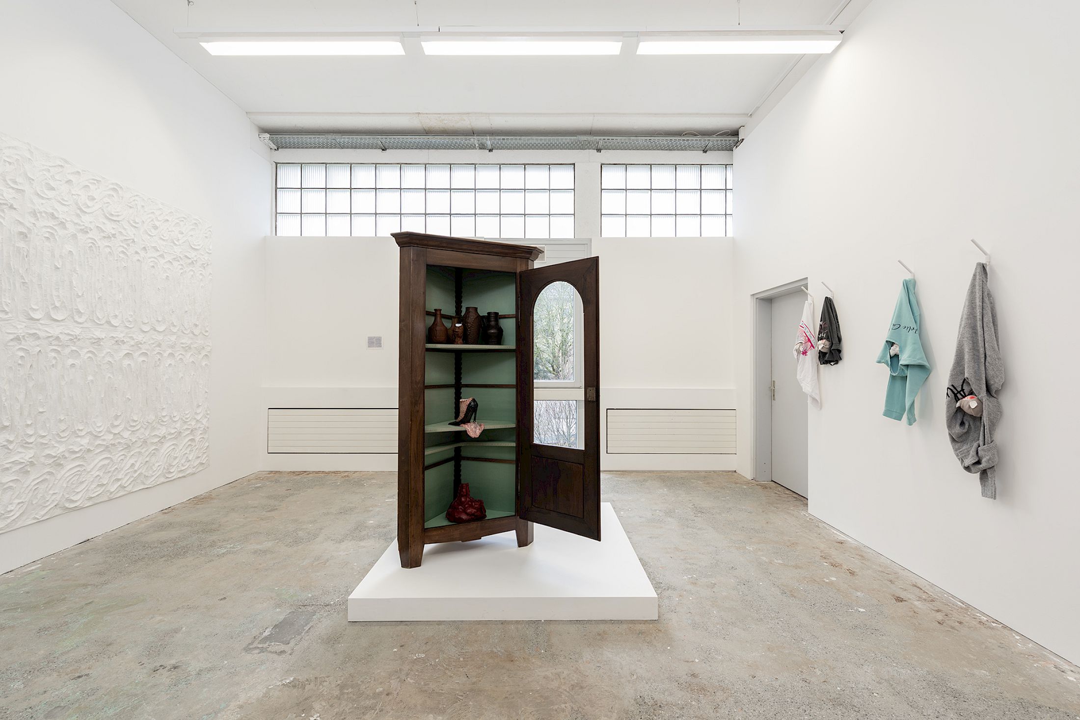 Exhibition View Group Show «Stocker comme des objets» at Widefield, Geneva, 2026 / Photo: Remy Ugarte Vallejos / Courtesy: the artists and Widefield