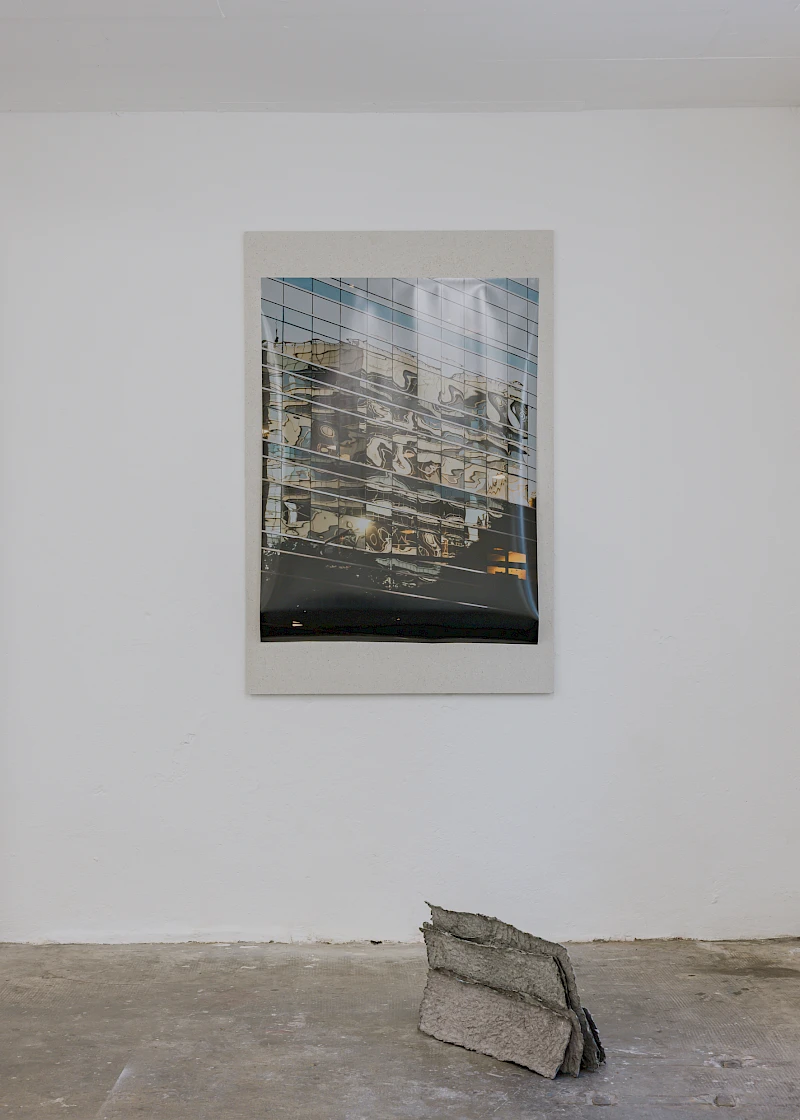 Exhibition View Duo Show Thalles Piaget and Yann Stéphane Bisso «Where have you been?» at WallStreet, Fribourg, 2025-2026 / Photo: Julie Folly / Courtesy: the artists and WallStreet