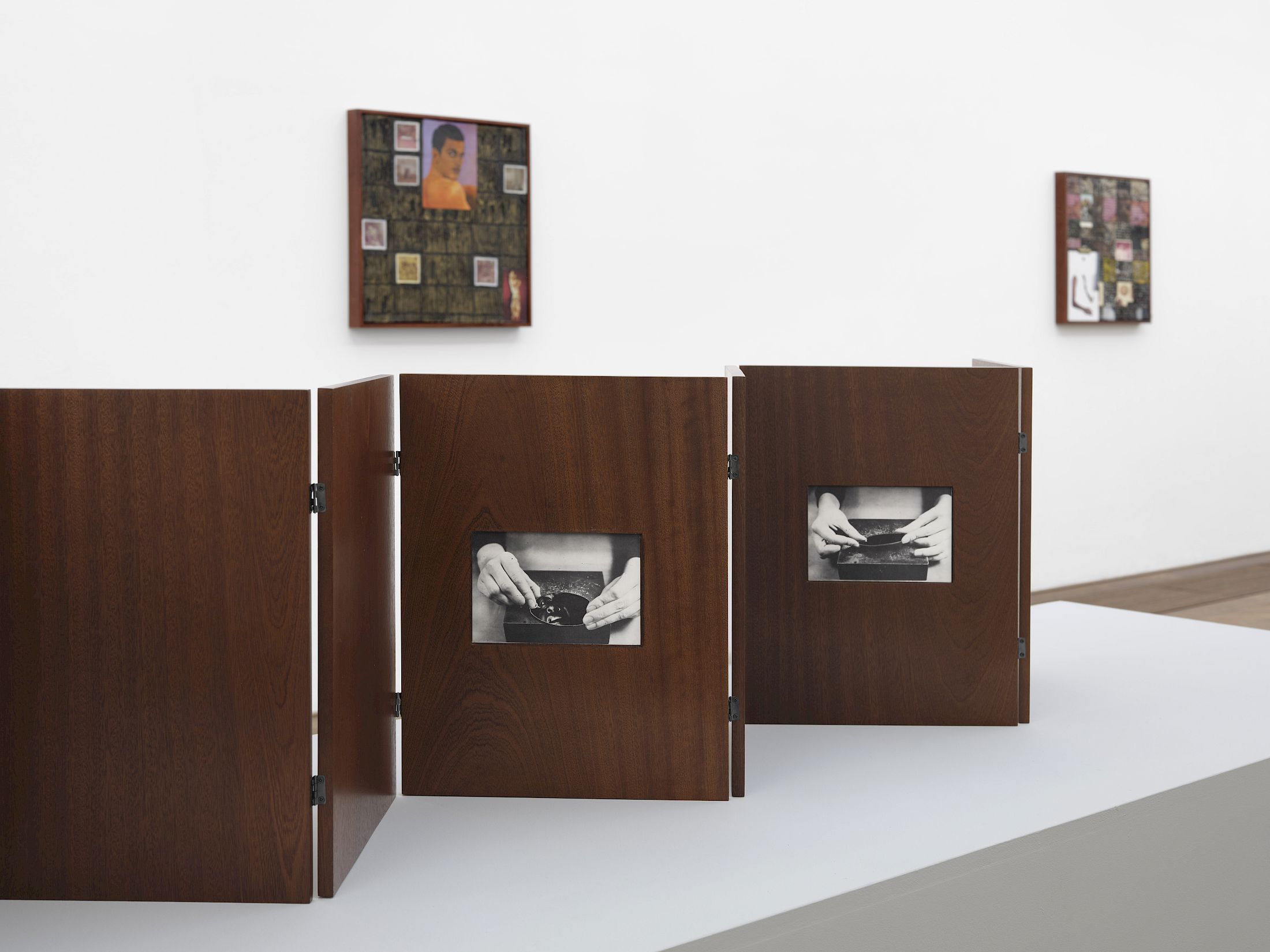 Exhibition View Solo Show Troy Montes Michie «The Jawbone Sings Blue ; view on Culebra #1 (detail), 2025» at Kunsthalle Basel, Basel, 2025-2026 / Photo: Philipp Hänger / Courtesy: the artist and Kunsthalle Basel