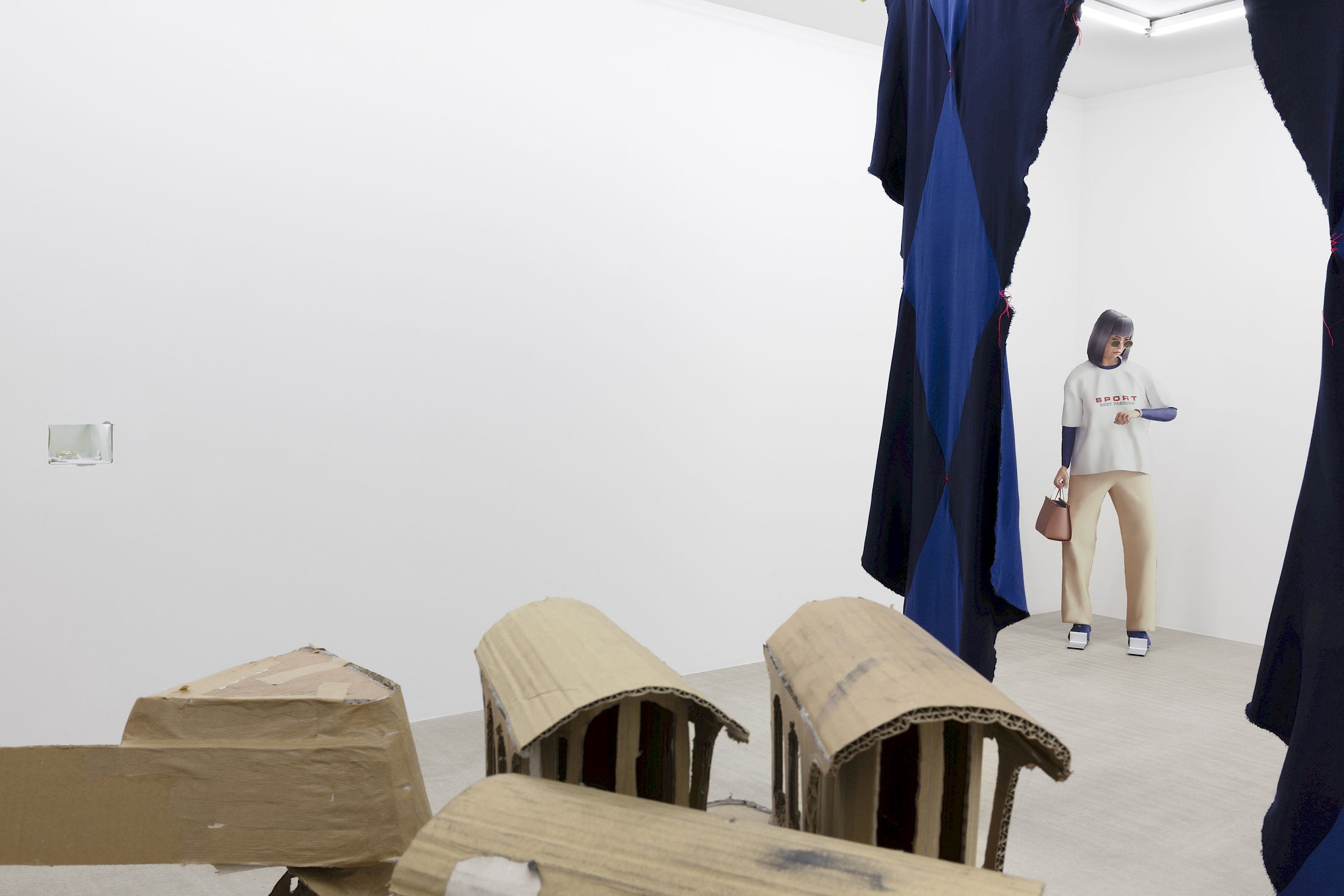 Exhibition View Group Show «Wear a mask and your face grows to fit it» at For, Basel, 2025 / Photo: Gina Folly / Courtesy: the artists and For