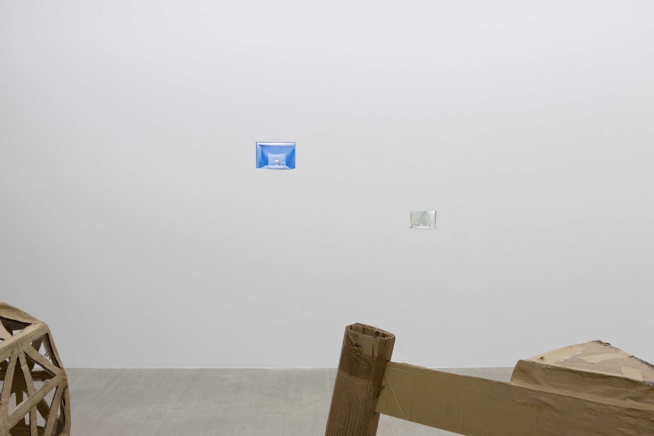 Exhibition View Group Show «Wear a mask and your face grows to fit it» at For, Basel, 2025 / Photo: Gina Folly / Courtesy: the artists and For