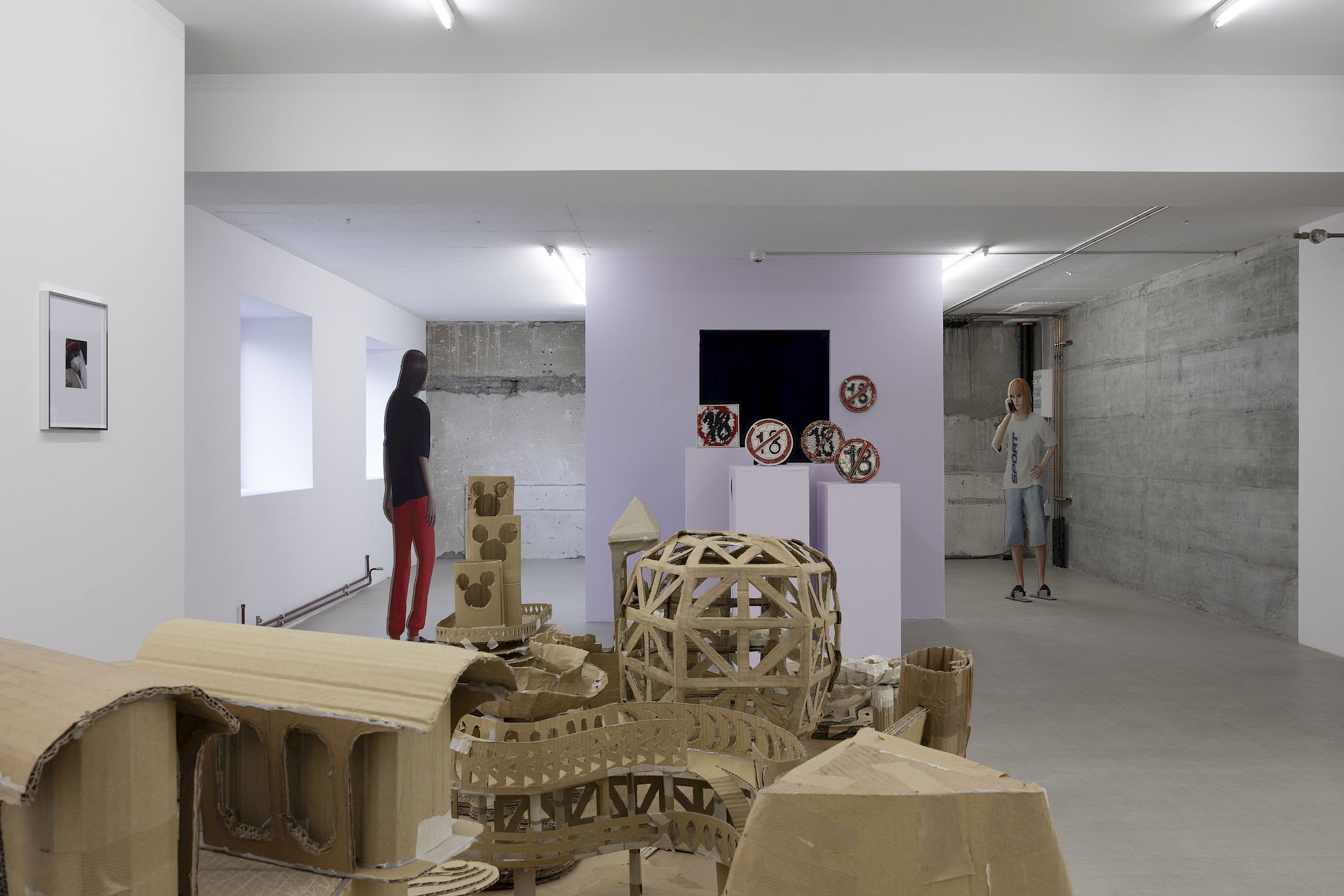 Exhibition View Group Show «Wear a mask and your face grows to fit it» at For, Basel, 2025 / Photo: Gina Folly / Courtesy: the artists and For