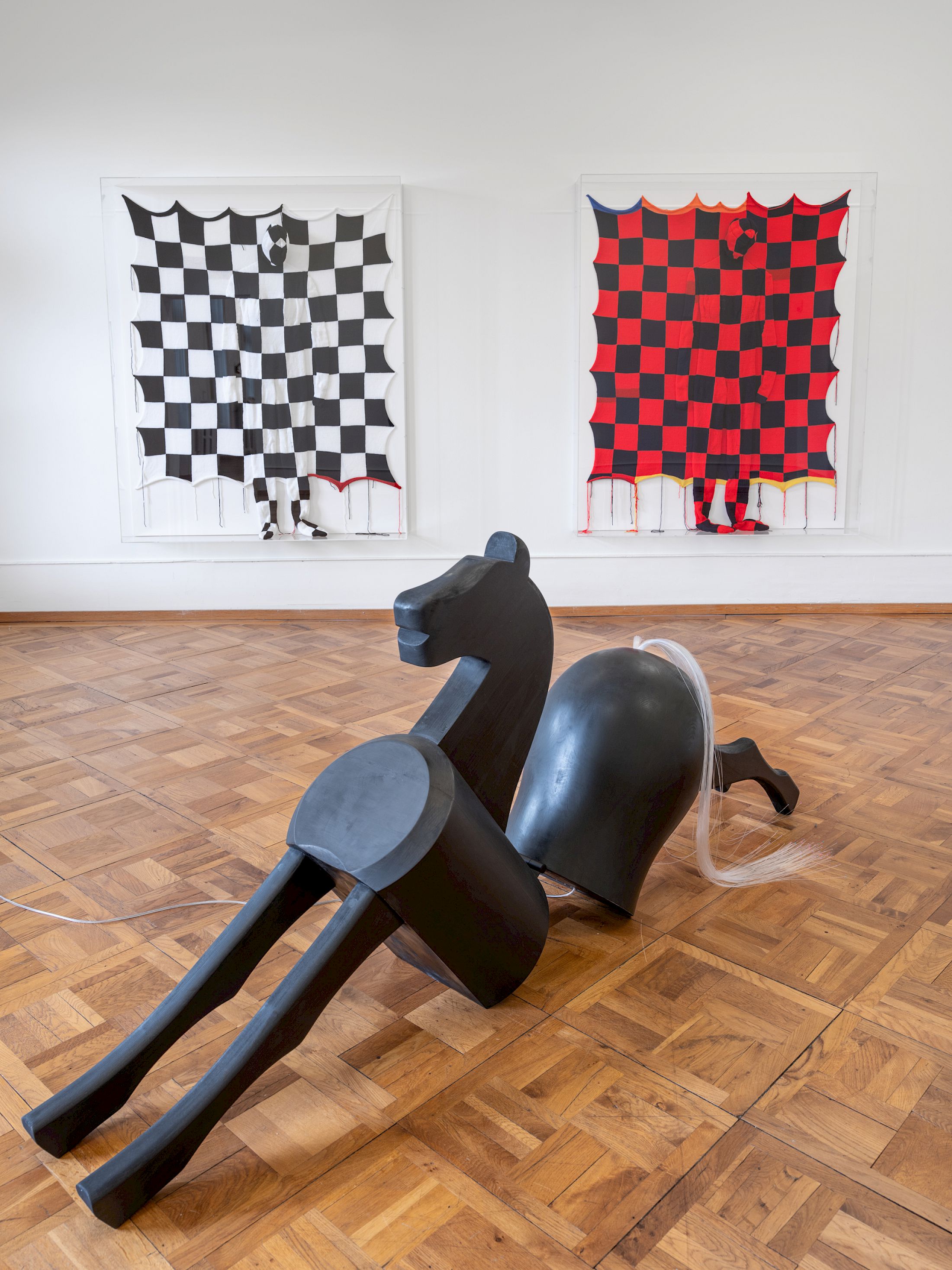 Exhibition View Solo Show Alexandra Bircken «SomaSemaSoma» at Kunsthaus Biel, Biel/Bienne, 2025 / Photo: Lea Kunz / Courtesy: the artist; BQ, Berlin; Herald St, London and Maureen Paley, London