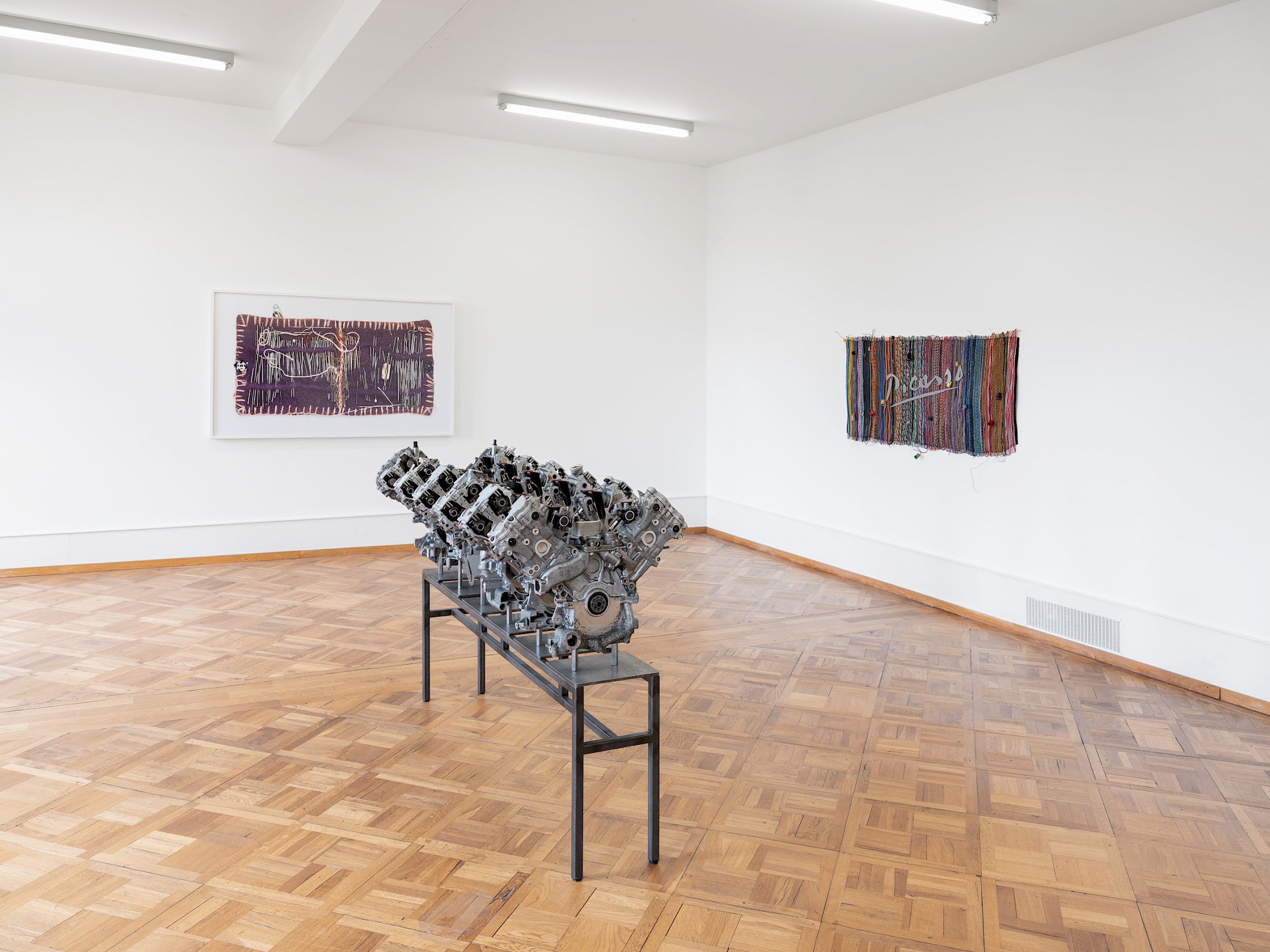 Exhibition View Solo Show Alexandra Bircken «SomaSemaSoma» at Kunsthaus Biel, Biel/Bienne, 2025 / Photo: Lea Kunz / Courtesy: the artist; BQ, Berlin; Herald St, London and Maureen Paley, London