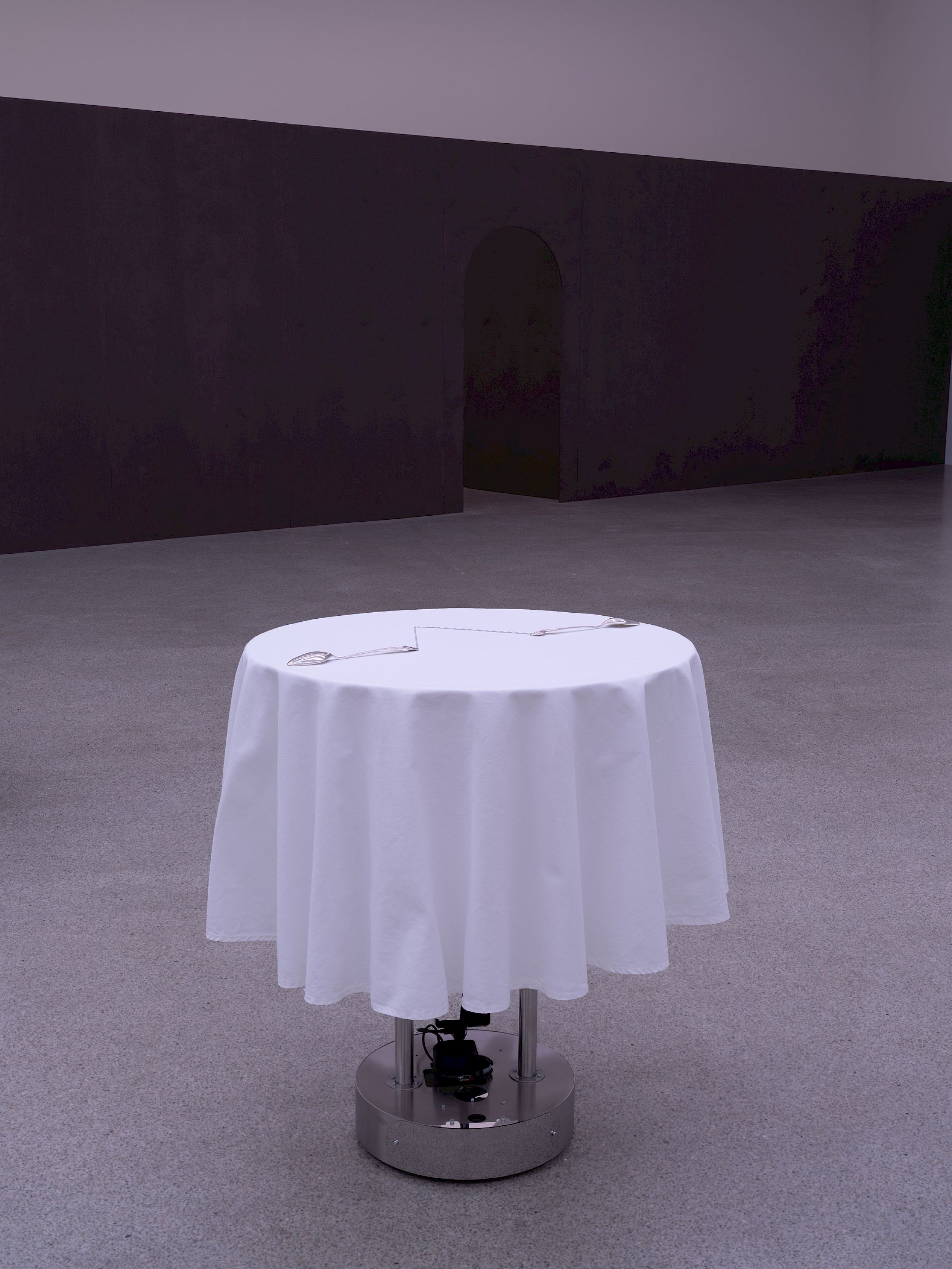 Exhibition View Solo Show Anita Muçolli «Navigating Estrangement» at Kunsthaus Biel / Centre d’Art Bienne, Biel/Bienne, 2026 / Photo: Lea Kunz / Courtesy:  the artist and Kunsthaus Biel / Centre d’Art Bienne