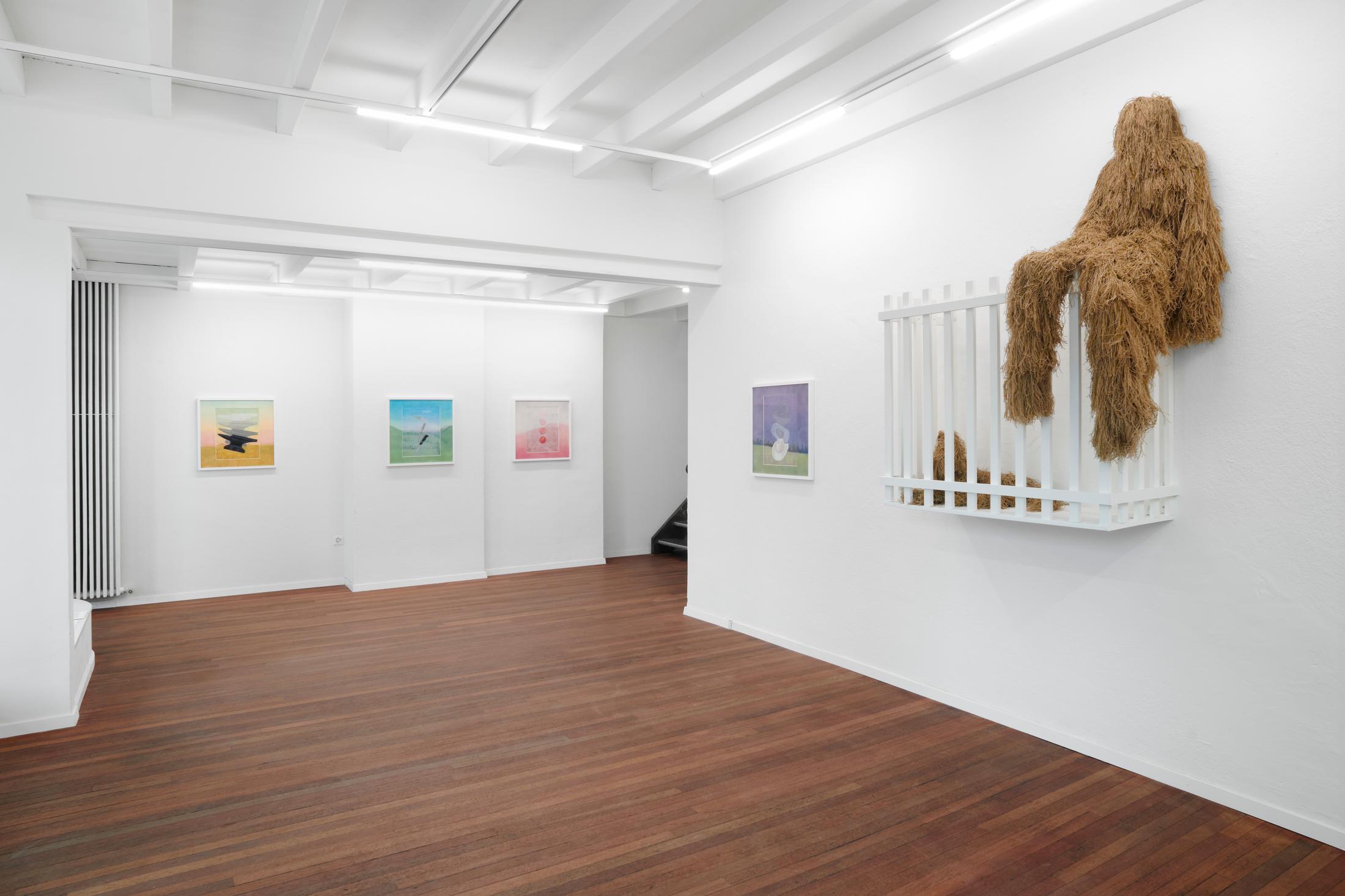 Exhibition View Solo Show Adam Cruces «Necessary Evil» at Blue Velvet, Zurich, 2024 / Photo: Flavio Karrer / Courtesy: The artist and Blue Velvet