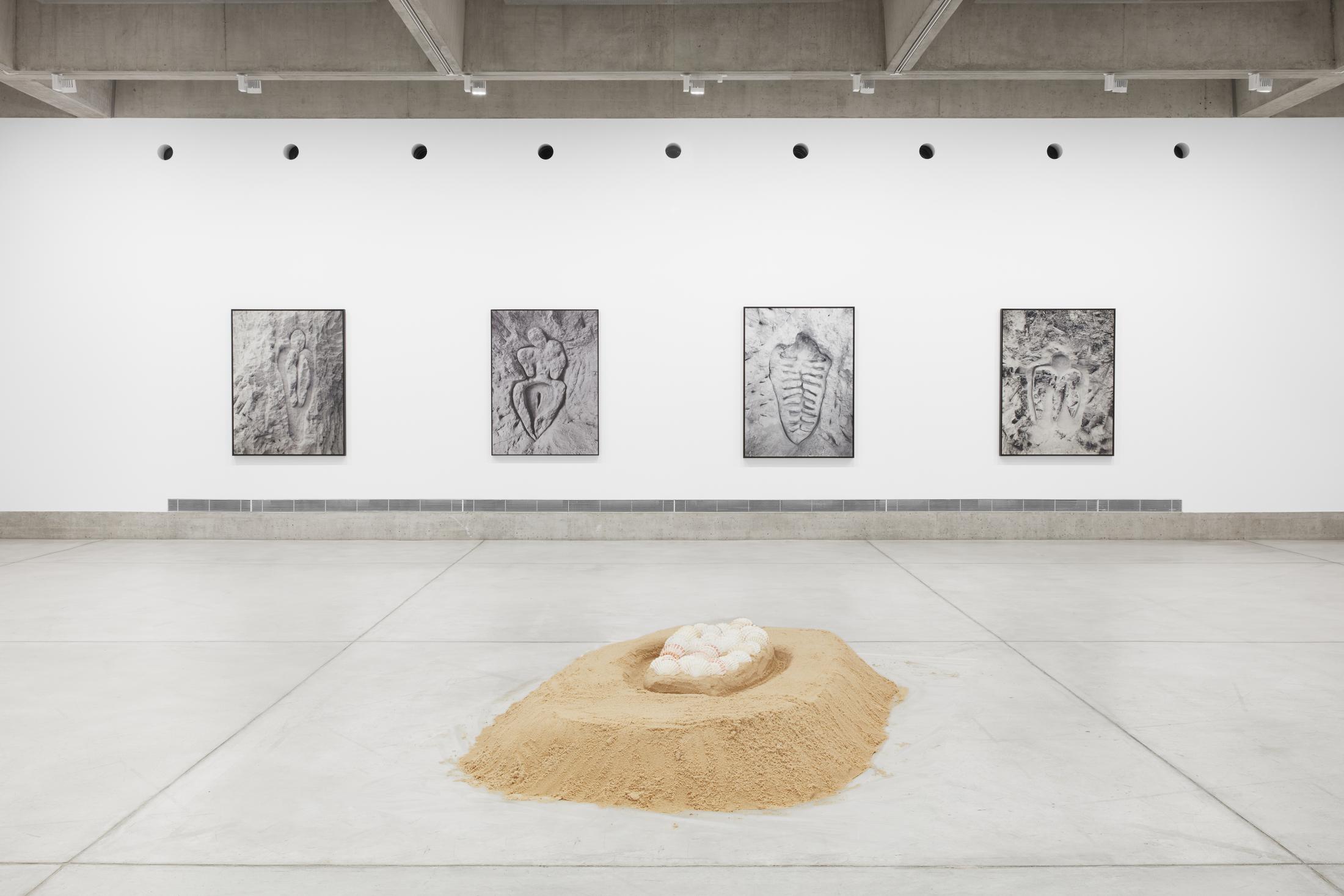 Exhibition View Solo Show Ana Mendieta «Search for origins» at Musée des beaux-arts La Chaux-de-Fonds, La Chaux-de-Fonds, 2024 / Photo: Gaspard Gigon / Courtesy: The Estate of Ana Mendieta Collection, LLC. Courtesy Galerie Lelong & Co